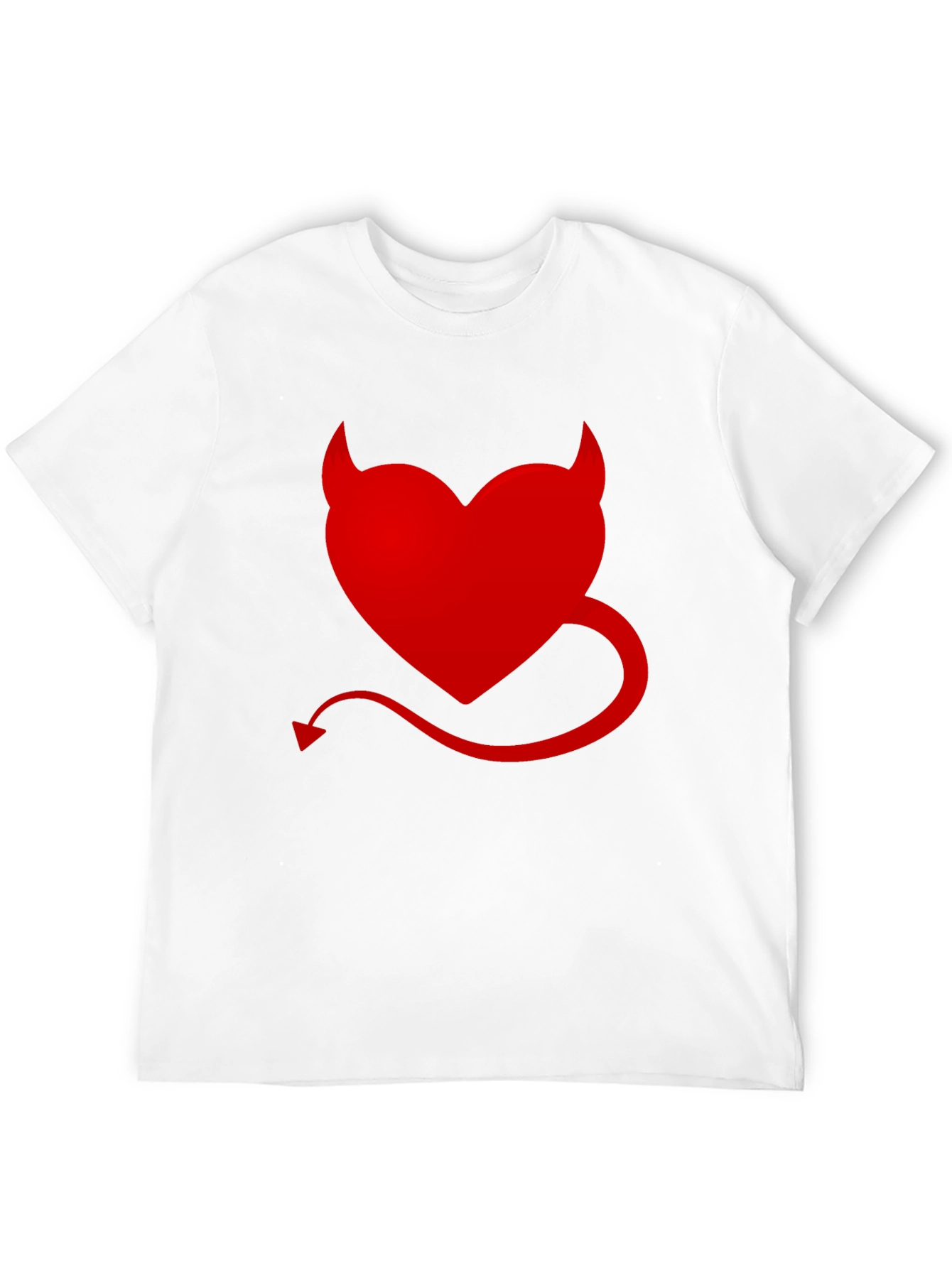 Black Devil Heart Graphic Tee - Men's Black T-Shirt view 12
