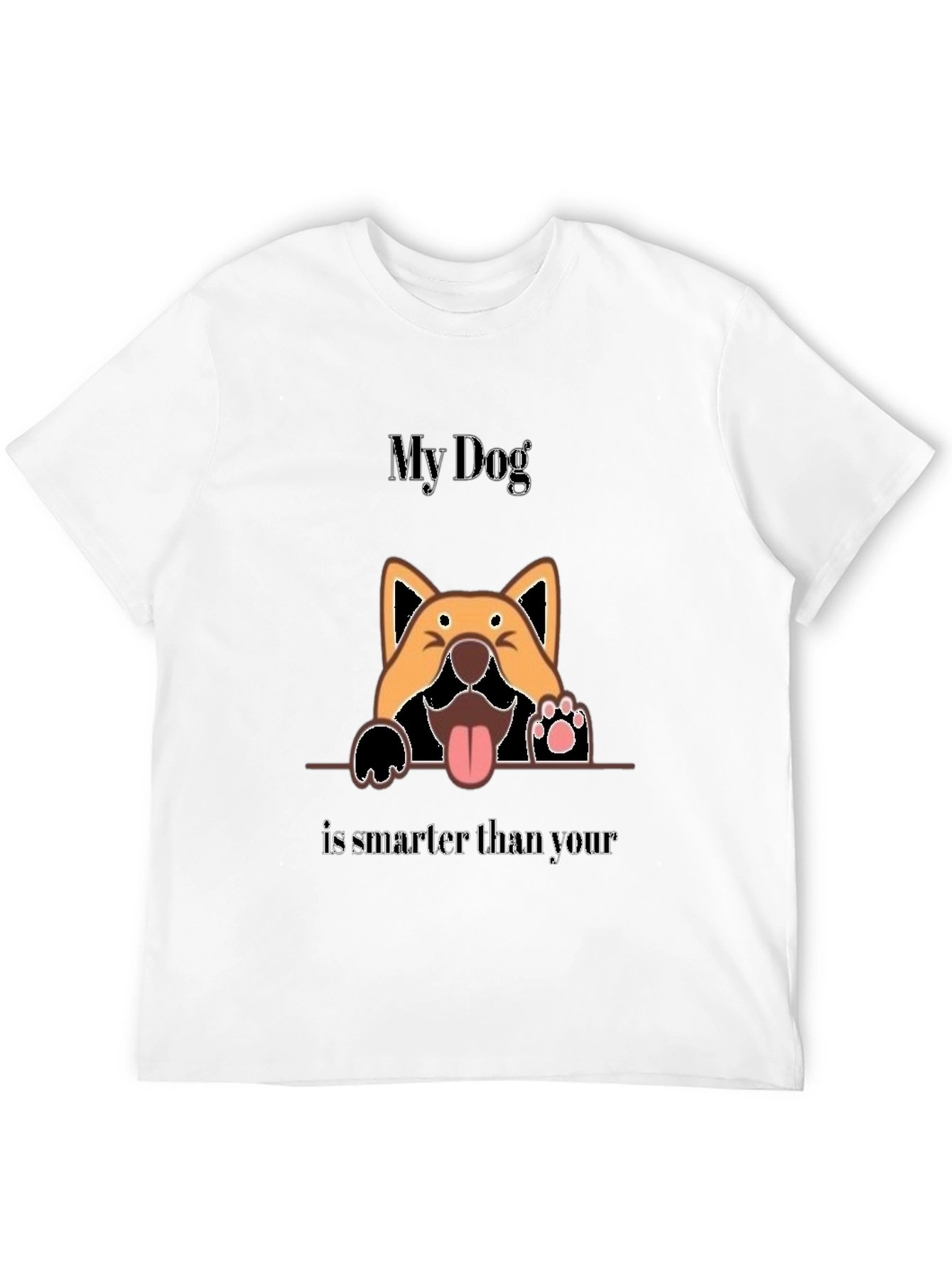 Black My Dog Is Smarter Than Your Dog Graphic Tee view 12