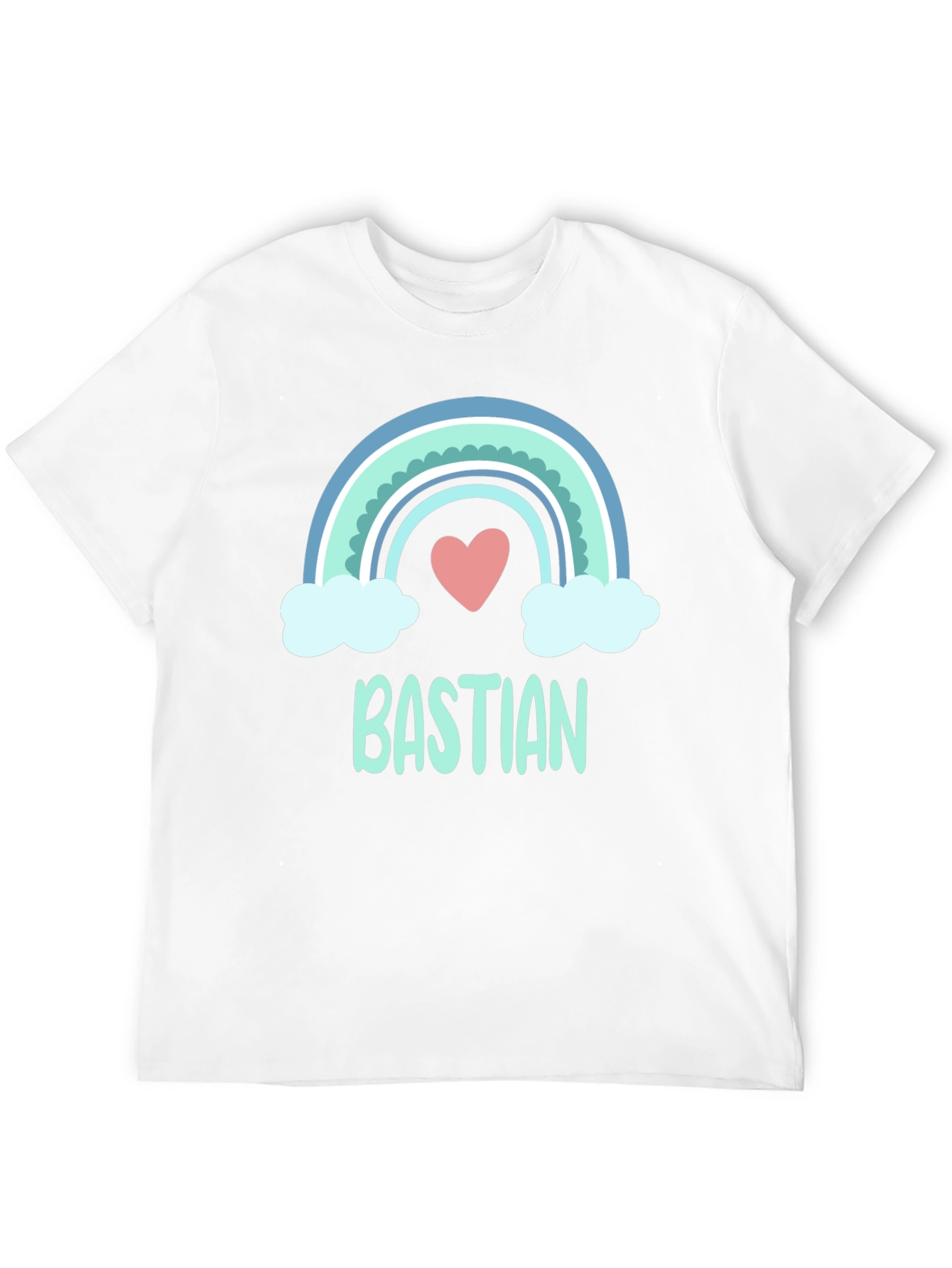 Black Bastian Rainbow Heart T-Shirt view 12