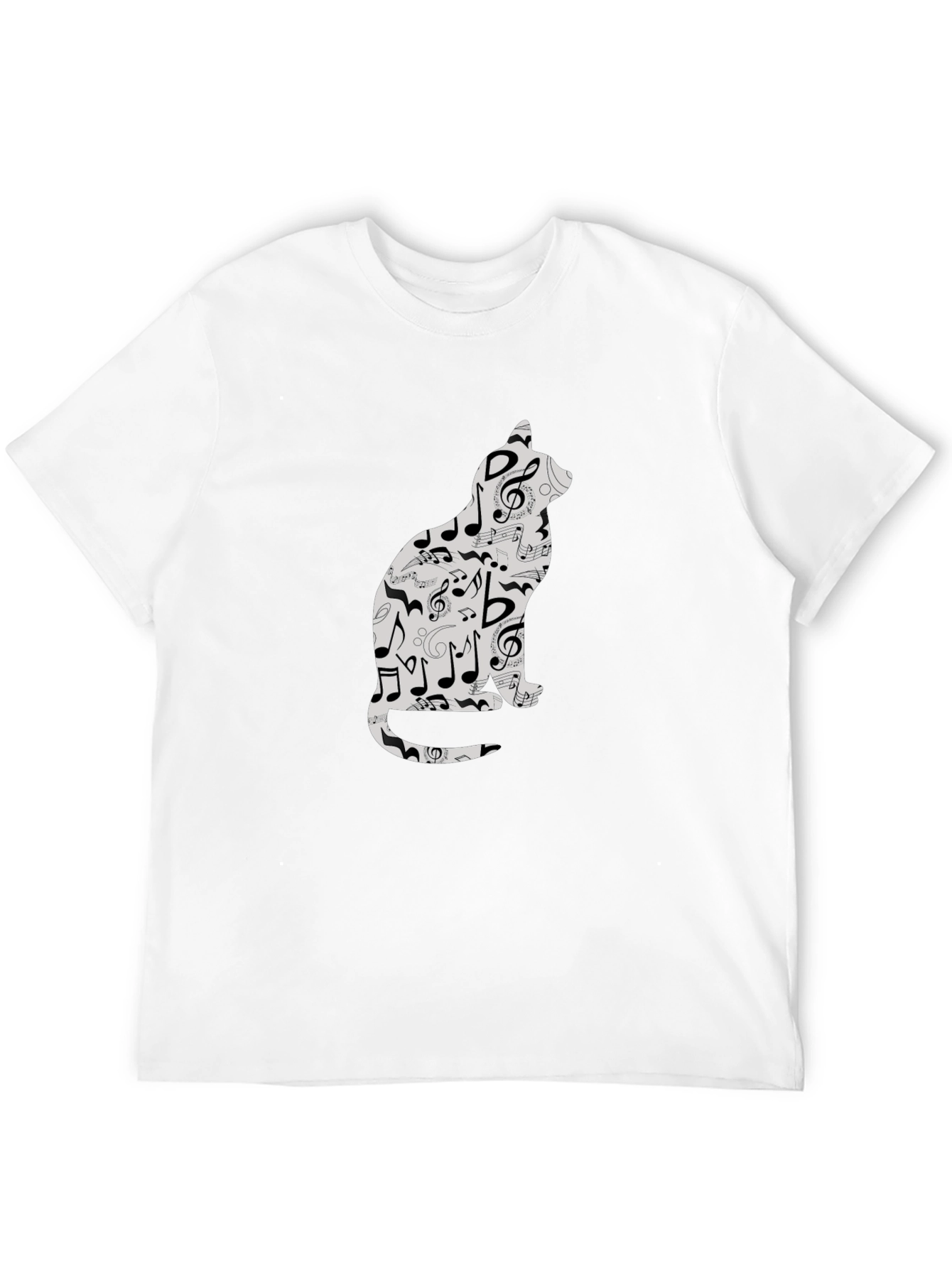 Black Music Cat T-Shirt - Stylish & Unique Design view 12