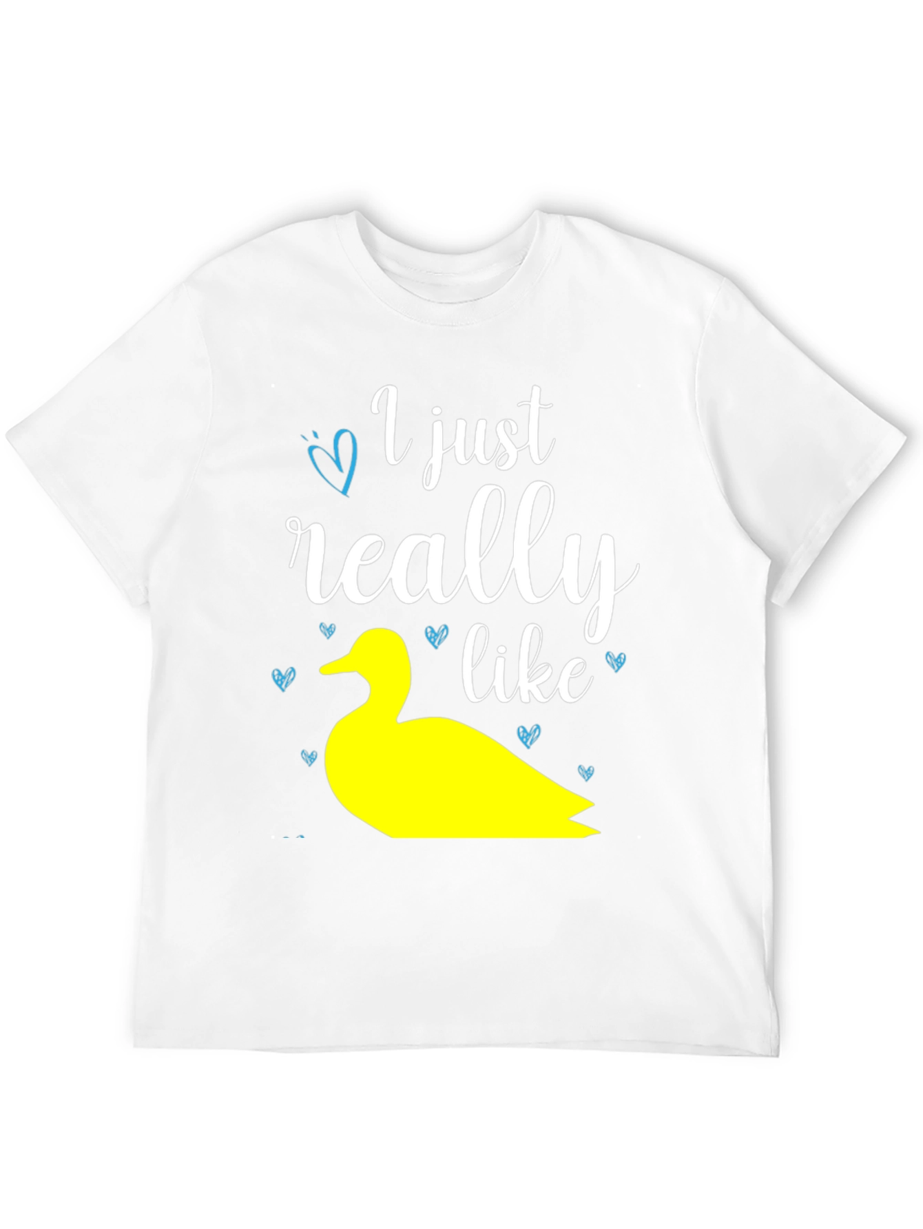 Black Duck Lover T-Shirt: "I Just Really Like Ducks" Graphic Tee view 12