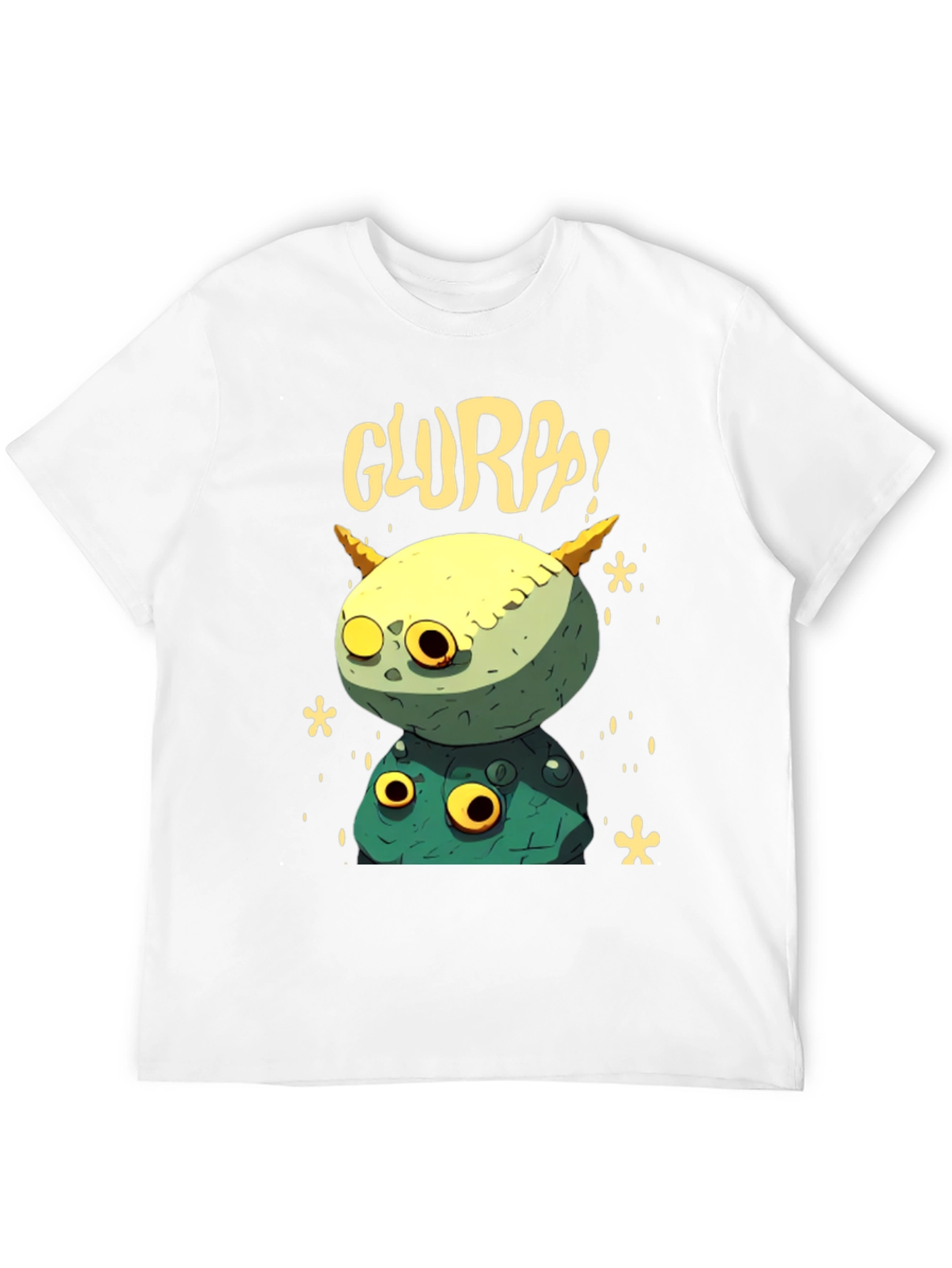 Black Glurpp! Monster Stack T-Shirt - Funky Graphic Tee view 12