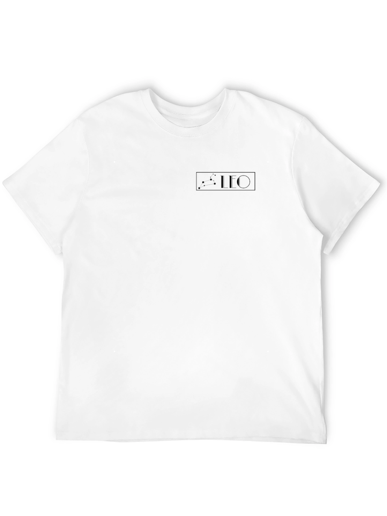 Black Men's Black Leo Zodiac T-Shirt view 12