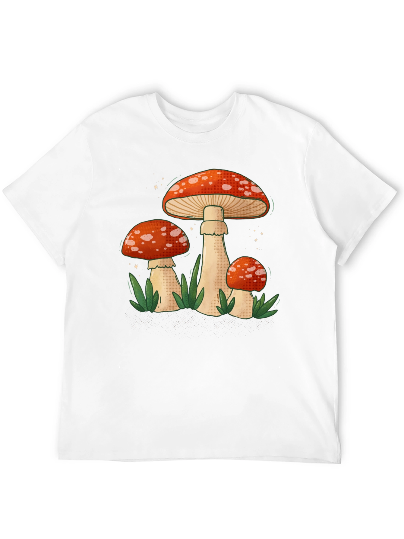 Black Mushroom Graphic Tee - Funky Nature Design view 12
