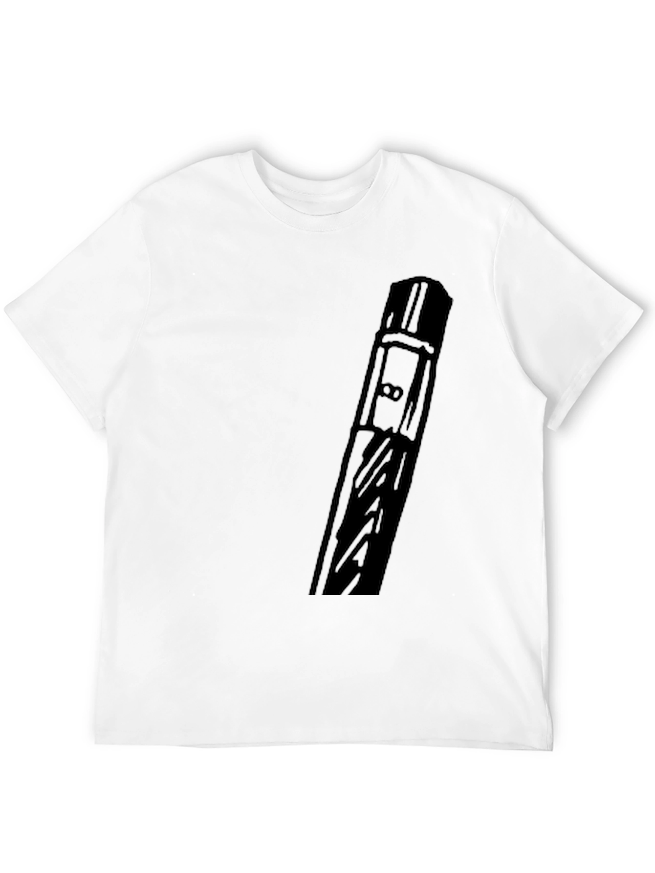 Black Modern Black Graphic Tee - Abstract Design view 12