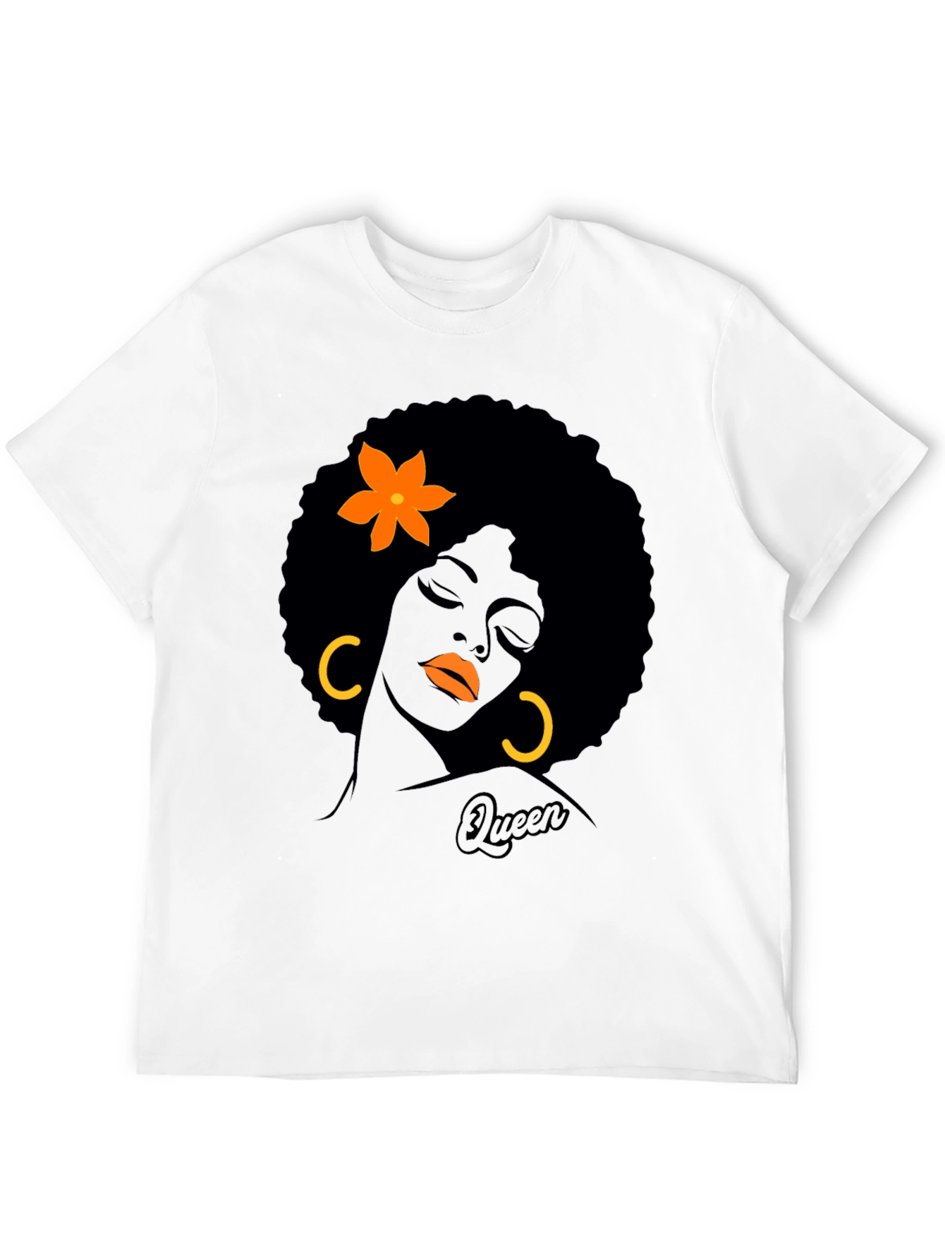 Queen Graphic T-Shirt - Afrocentric Black Tee - 12