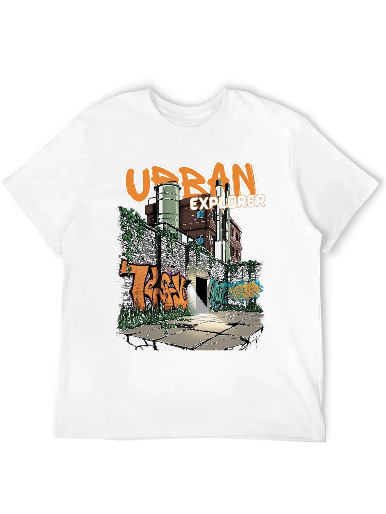 Urban Explorer Graphic Tee - Cool Street Art Design - 12