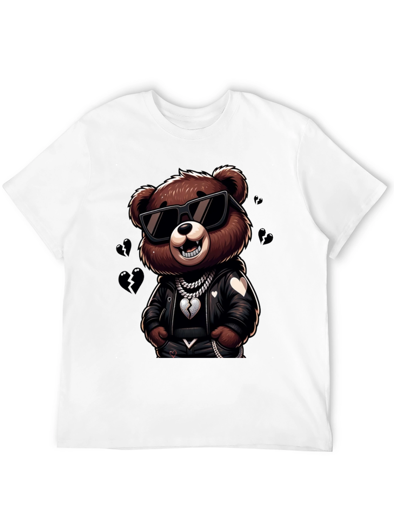 Black Cool Bear Graphic Tee - Stylish & Unique Design view 12