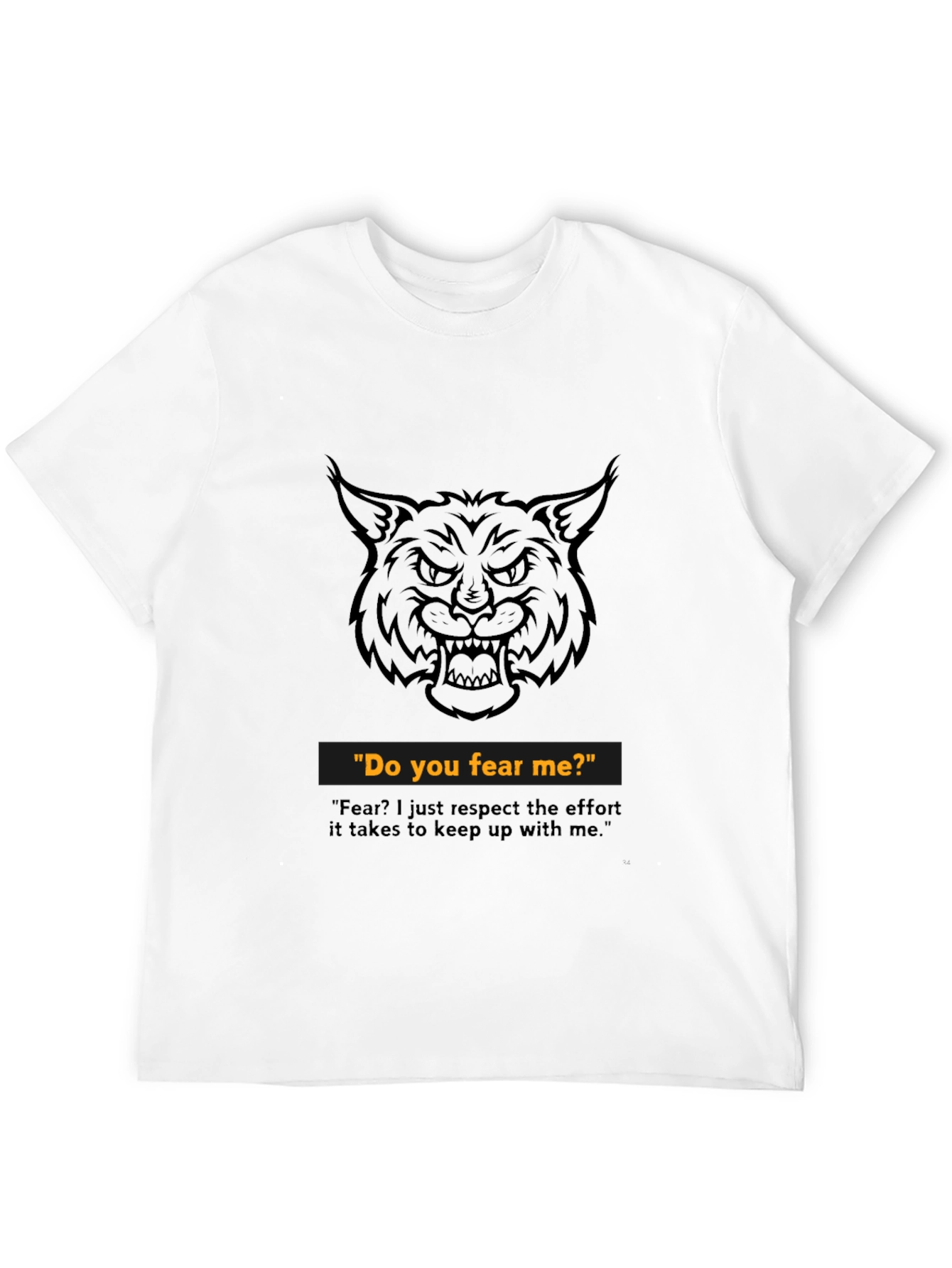 Black Fearless Graphic Tee - Wildcat Design view 12