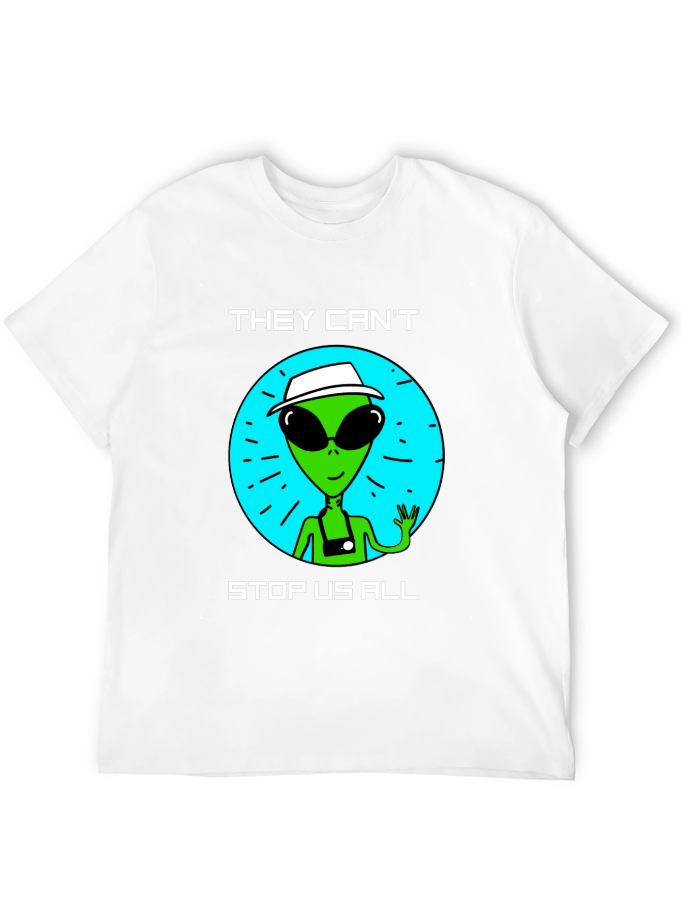 Black Alien Graphic T-Shirt - They Can't Stop Us All view 12