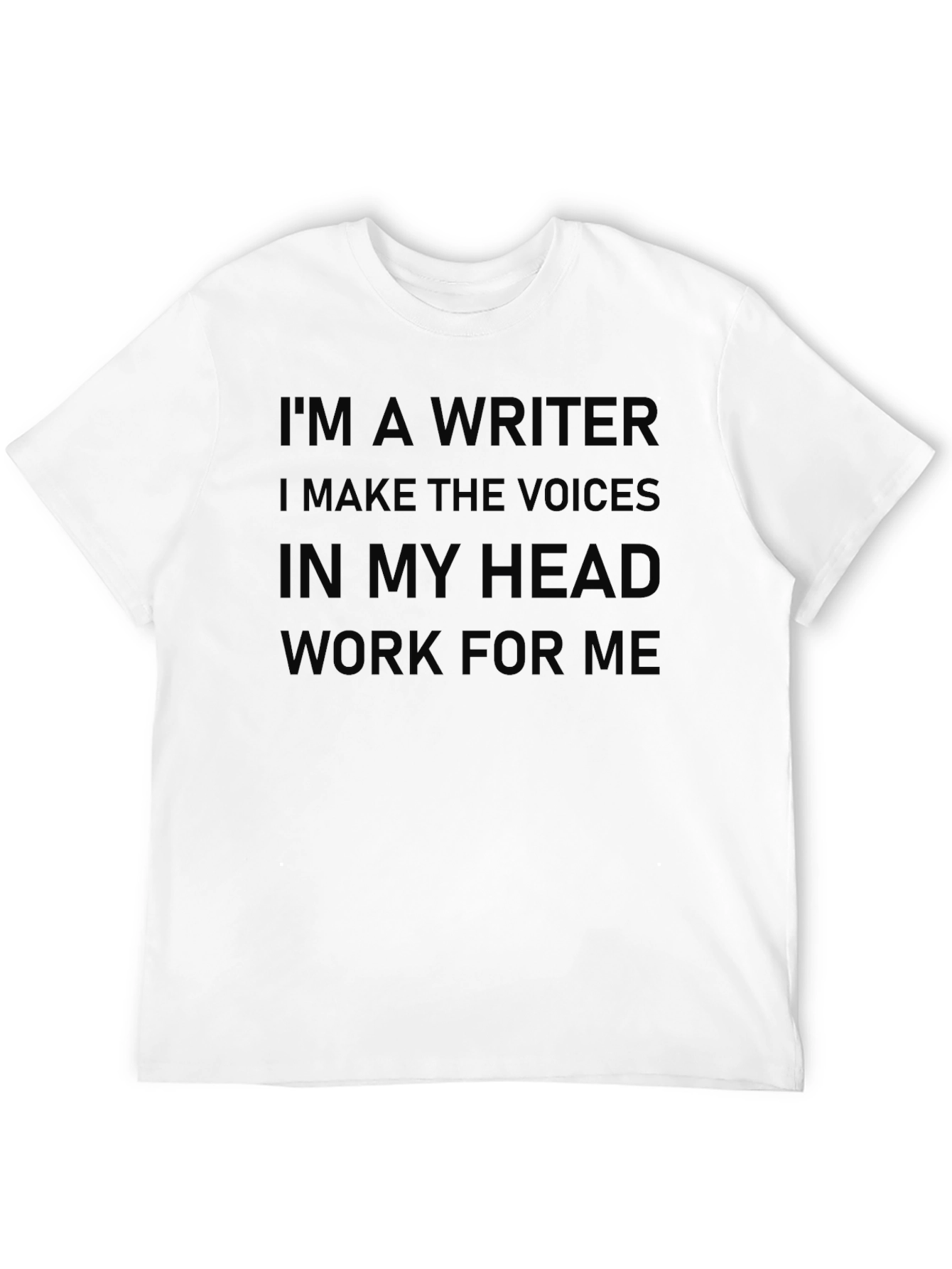 Black Writer Humor T-Shirt - Voices in My Head view 12