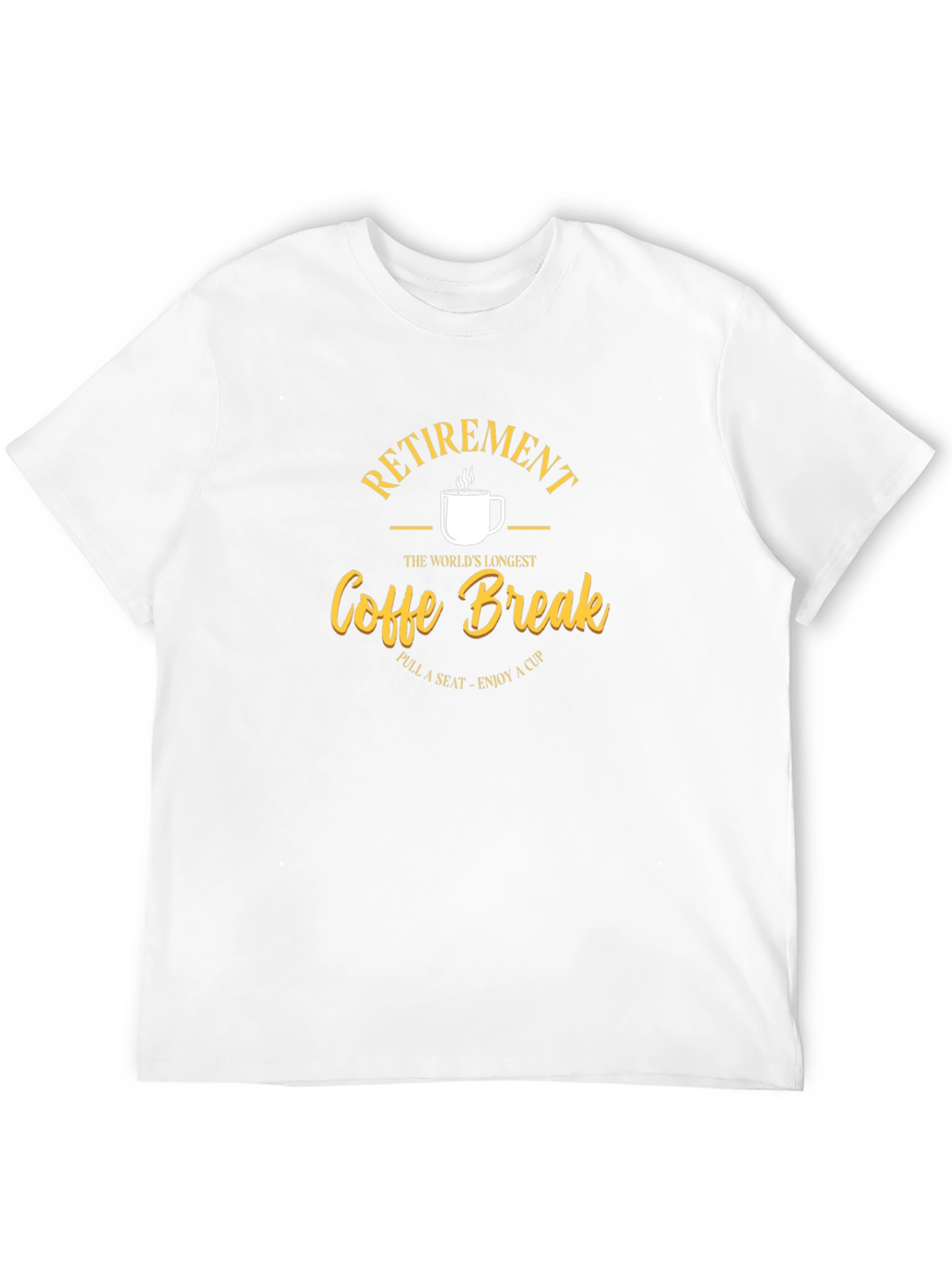 Black Retirement Coffee Break T-Shirt - Relax & Enjoy! view 12