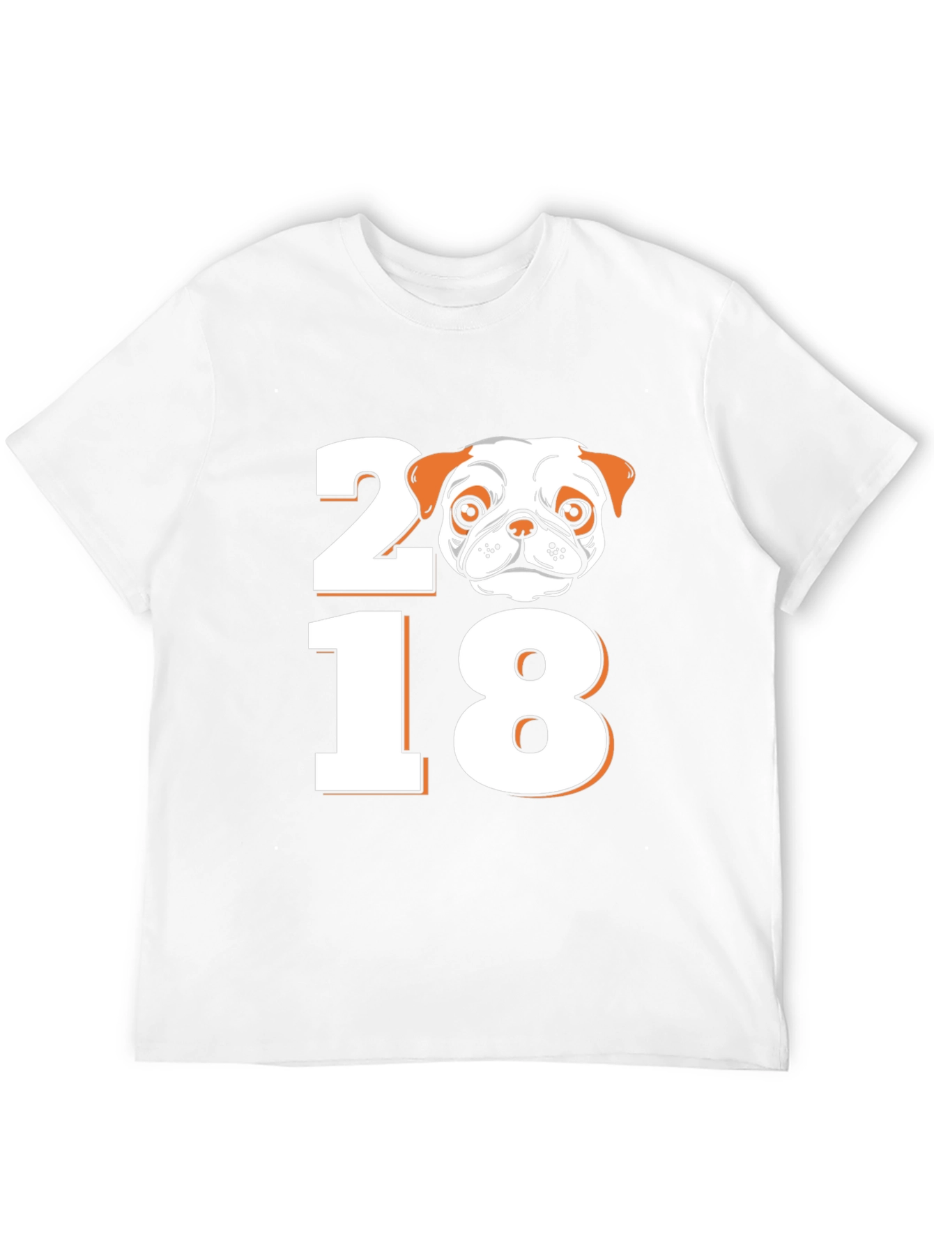 Black Pug 2018 Graphic Tee - Black Short Sleeve T-Shirt view 12