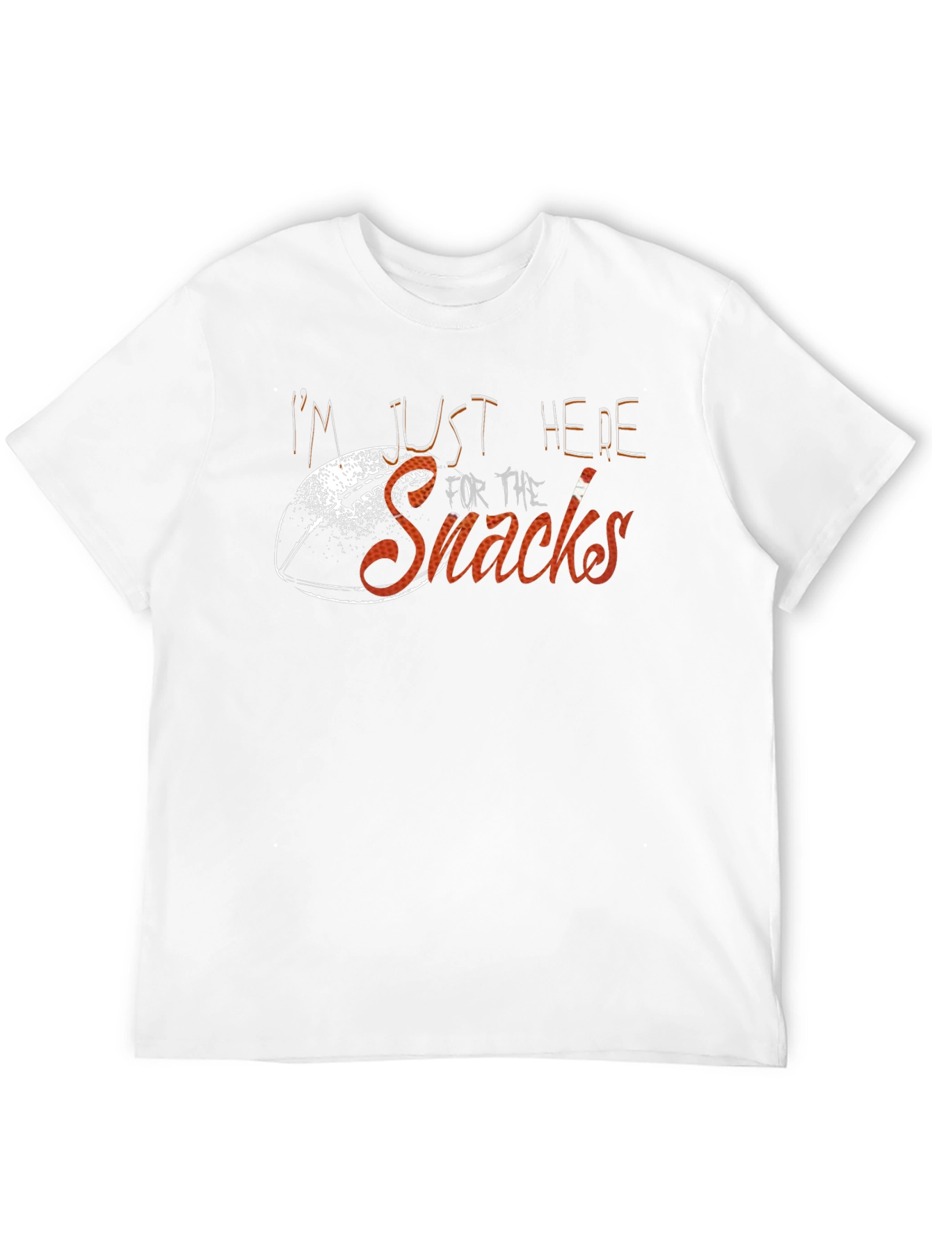 Black I'm Just Here For The Snacks Black T-Shirt view 12