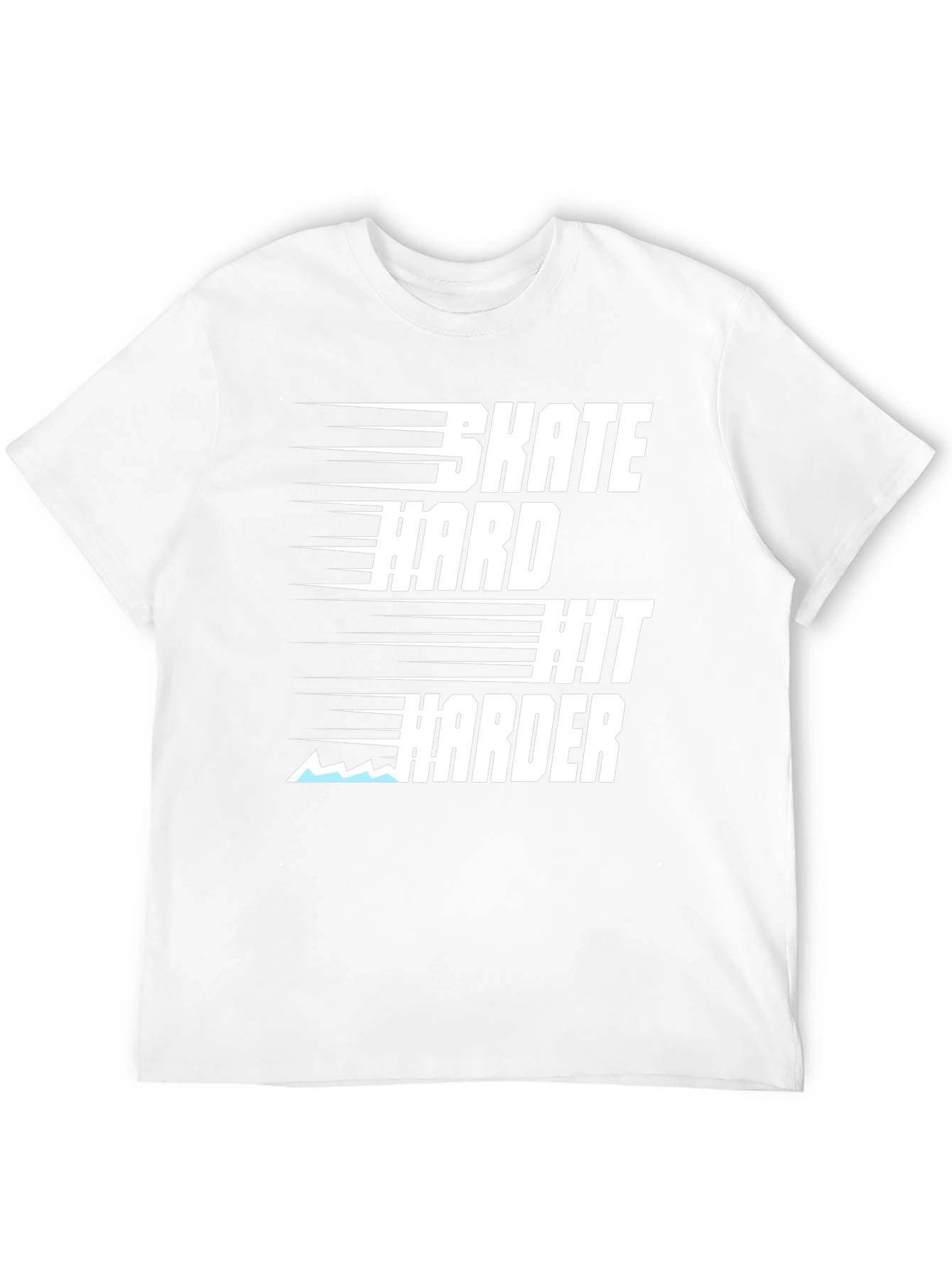 Black Skate Hard Hit Harder Graphic Tee view 12