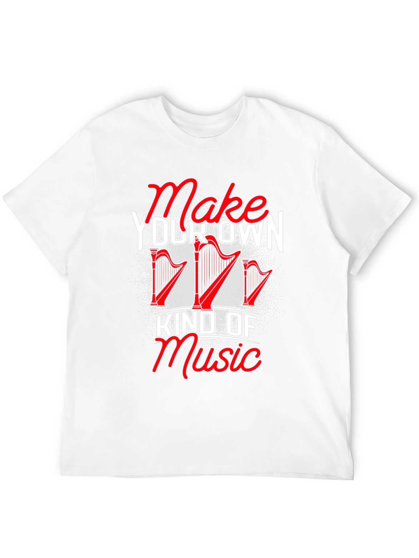Black Make Your Own Kind of Music Harp Graphic Tee view 12