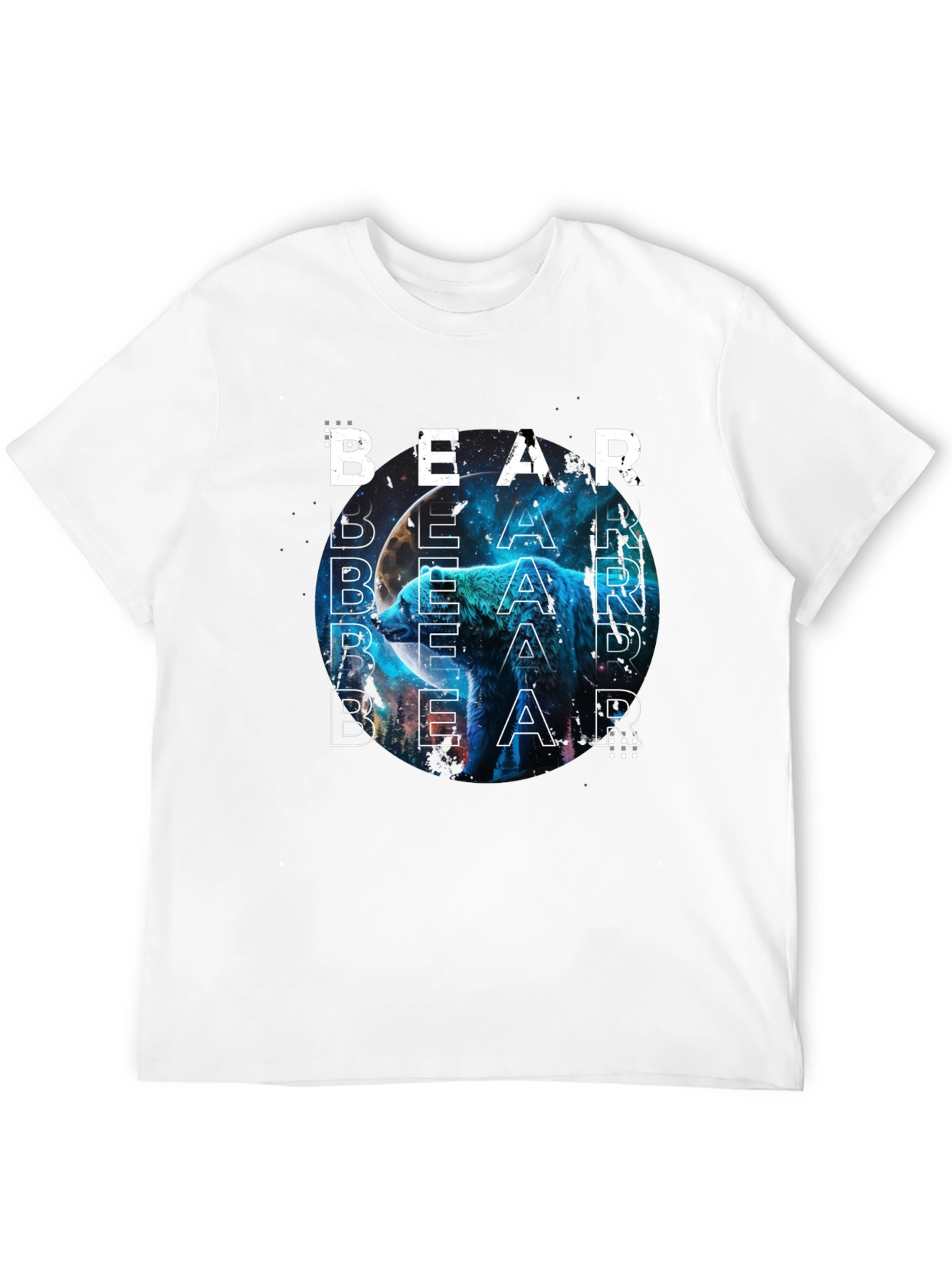 Black Bear Graphic Print T-Shirt - Modern Style view 12