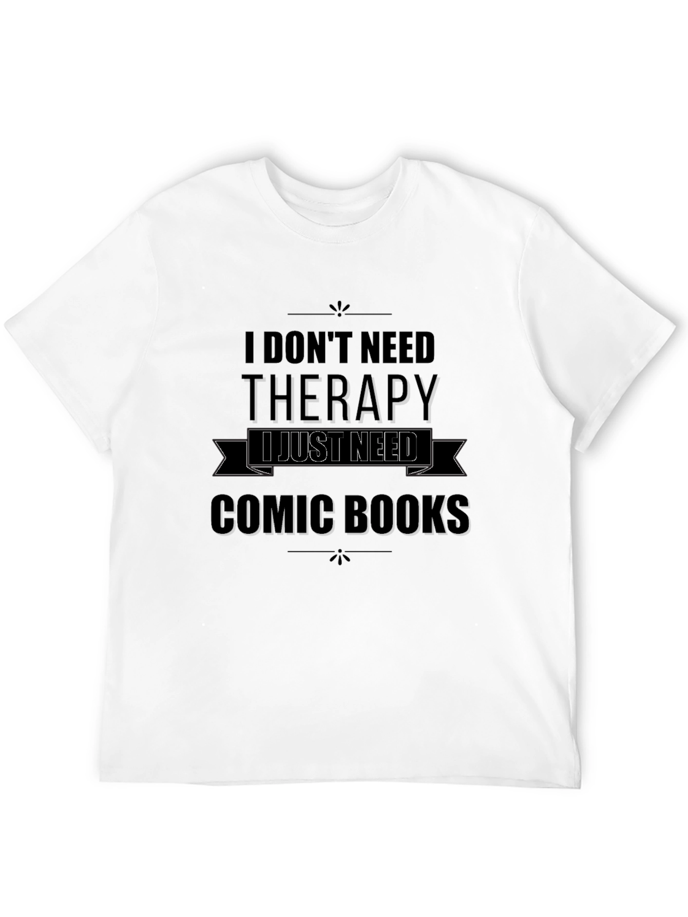 Black Comic Books Therapy T-Shirt  view 12