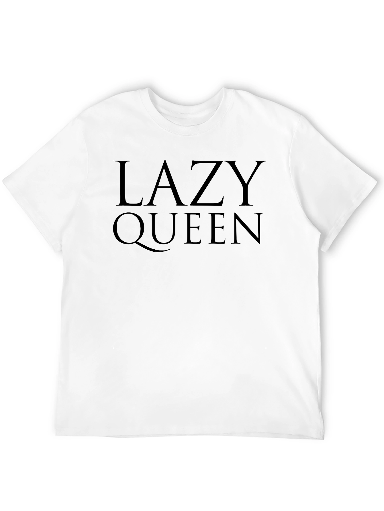 Lazy Queen Black Graphic T-Shirt - 12