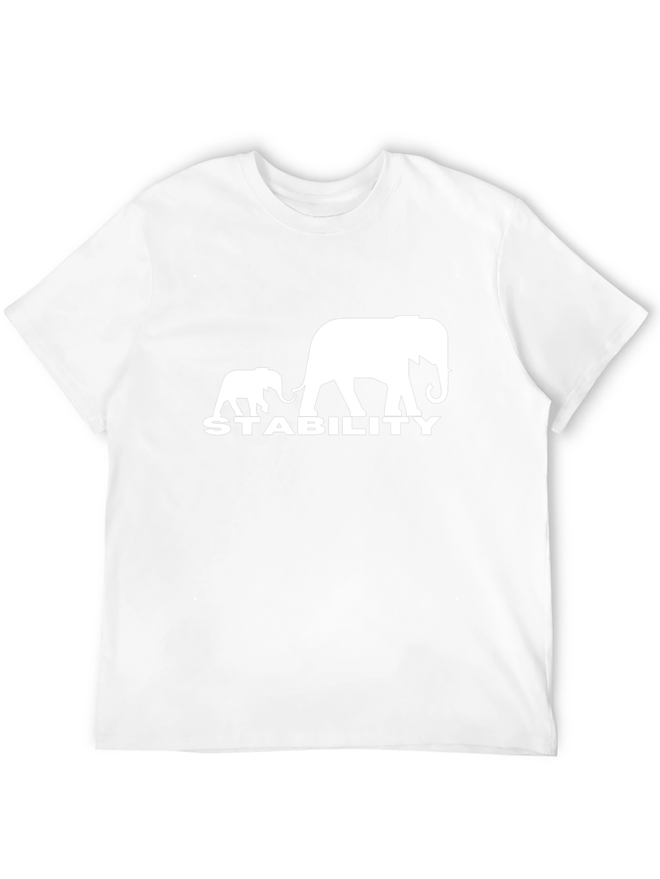Black Stability Elephant Graphic T-Shirt - Black view 12