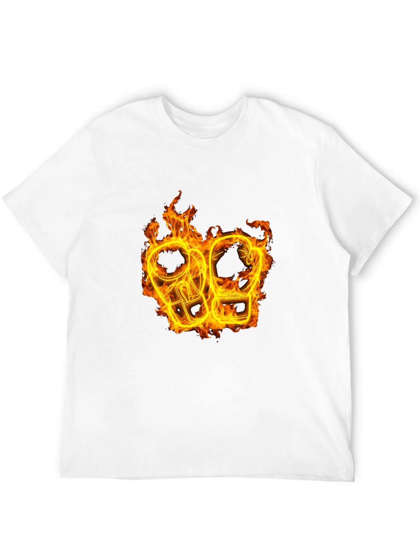 Black Fiery Boxing Gloves Graphic Tee view 12