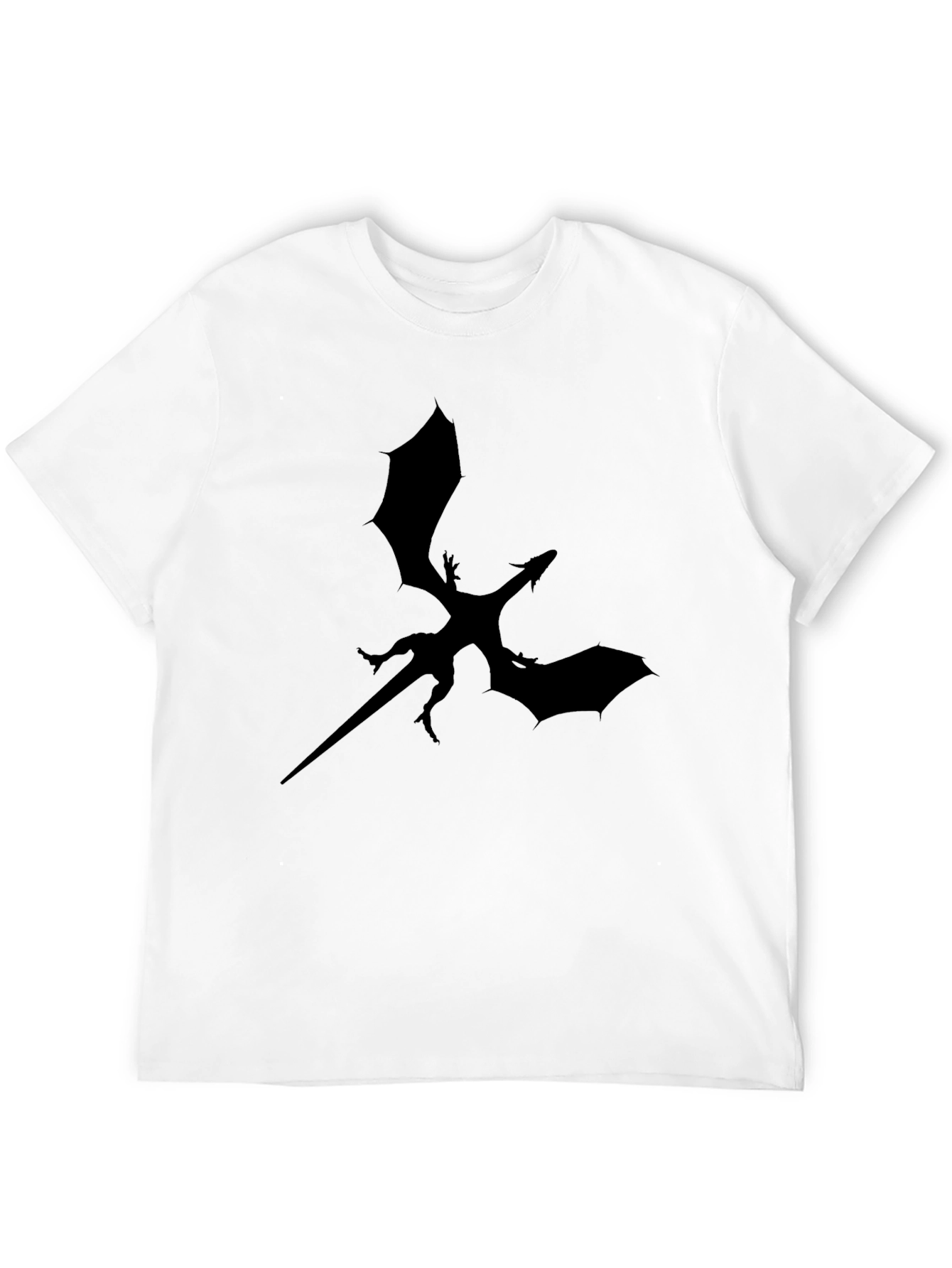 Black Black Dragon Silhouette Graphic Tee - Men's T-Shirt view 12