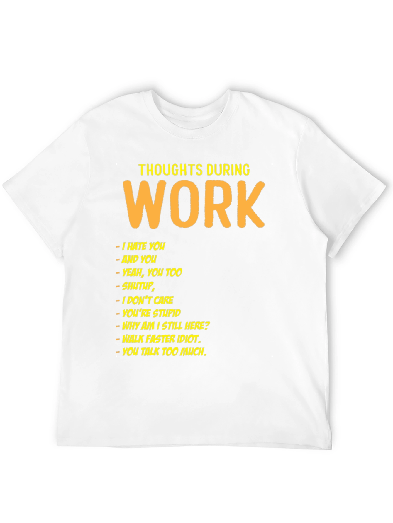 Black Thoughts During Work Black Humor T-Shirt view 12