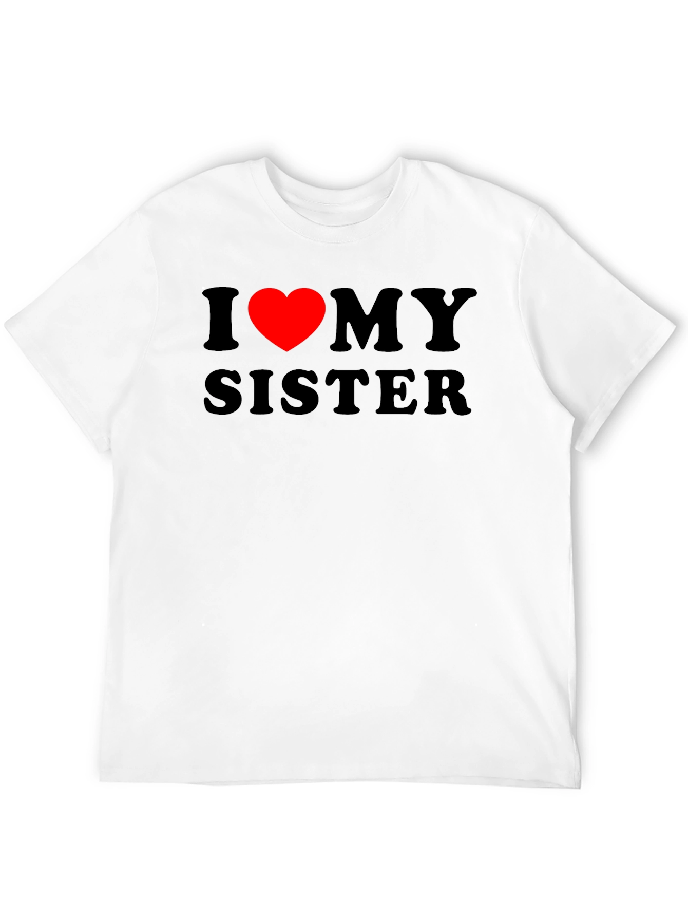 Black I Heart My Sister Black T-Shirt view 12