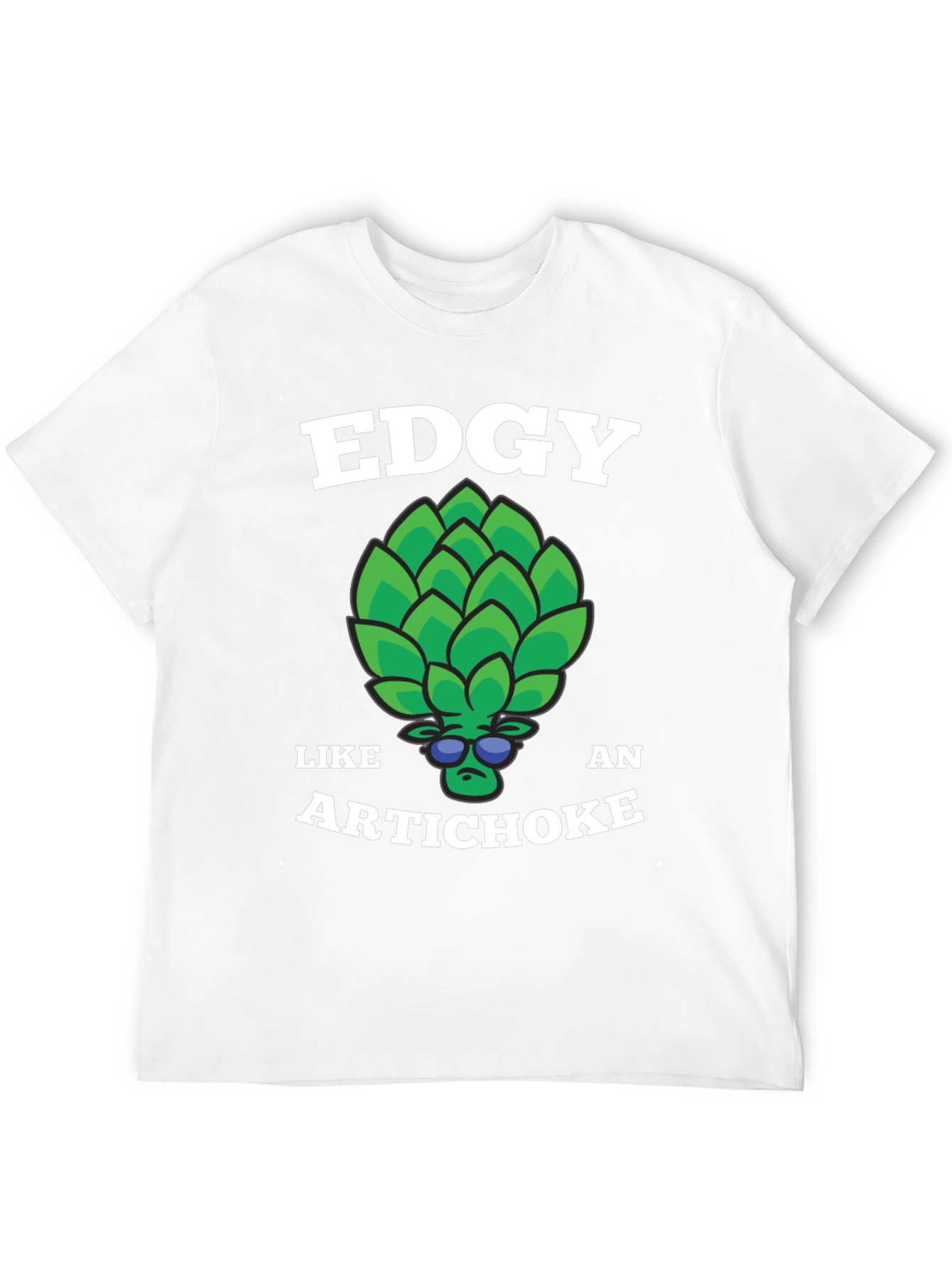 Black Edgy Like an Artichoke Graphic Tee view 12