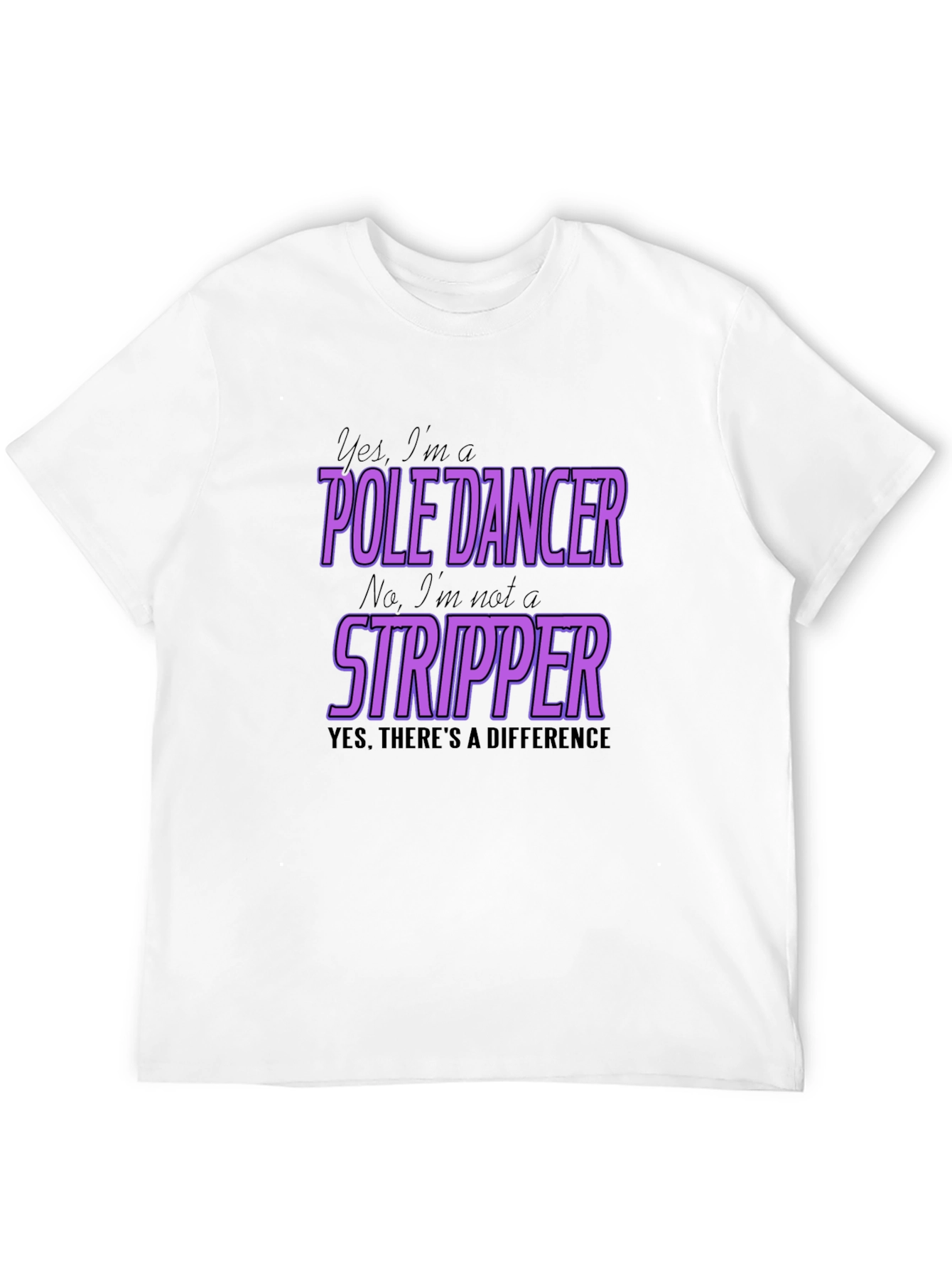 Black Pole Dancer T-Shirt - Yes, I'm a Pole Dancer view 12