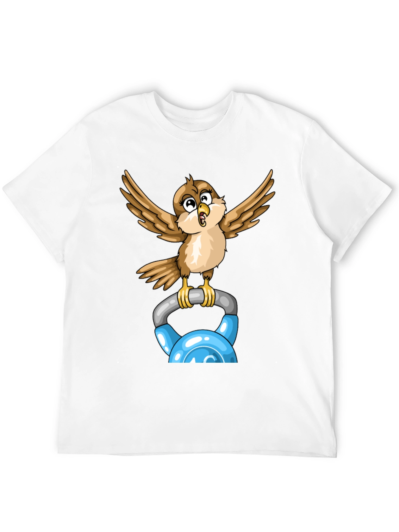 Black Sparrow Kettlebell Workout T-Shirt view 12