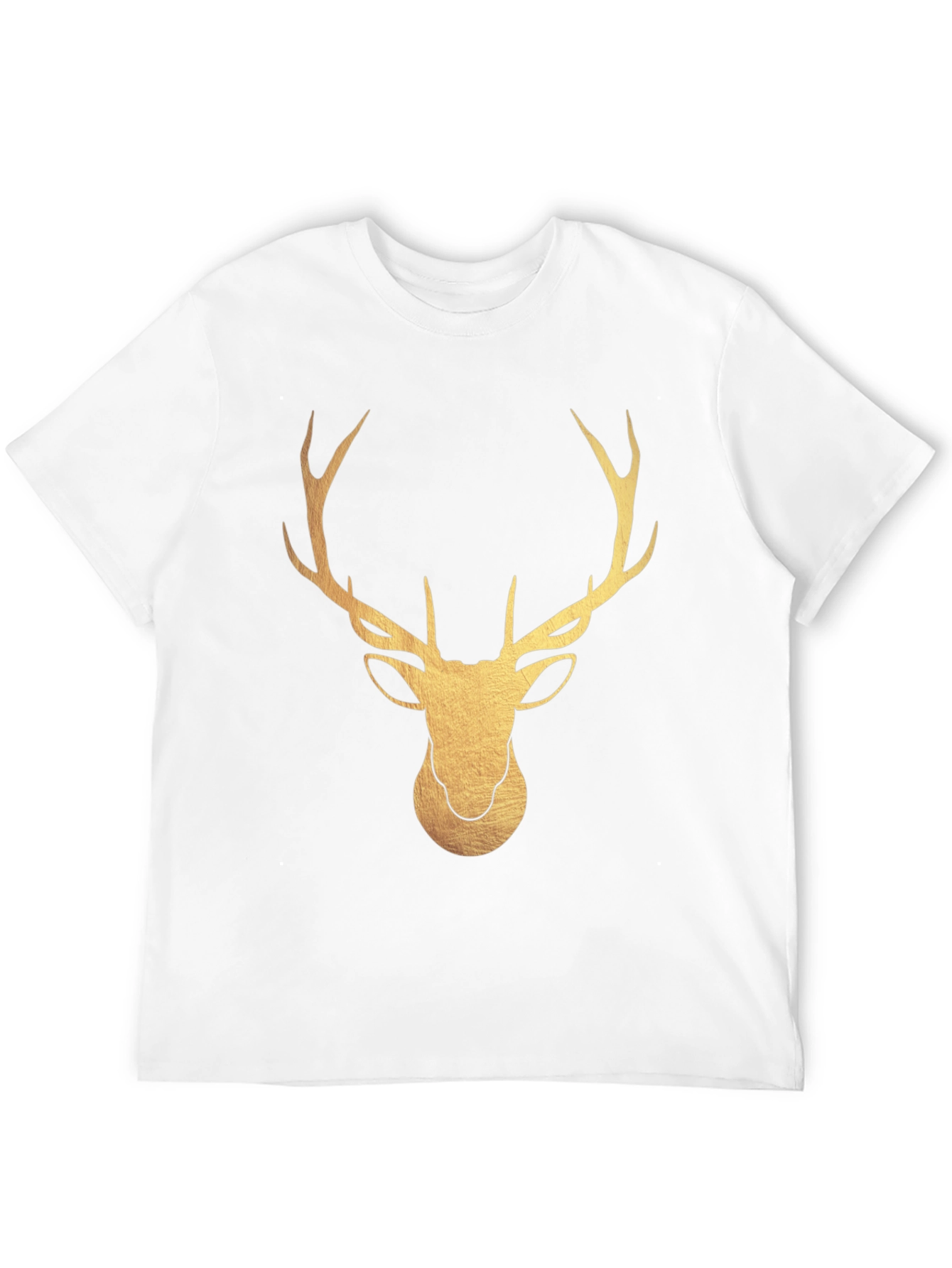Black Golden Deer Graphic T-Shirt - Stylish Stag Tee view 12