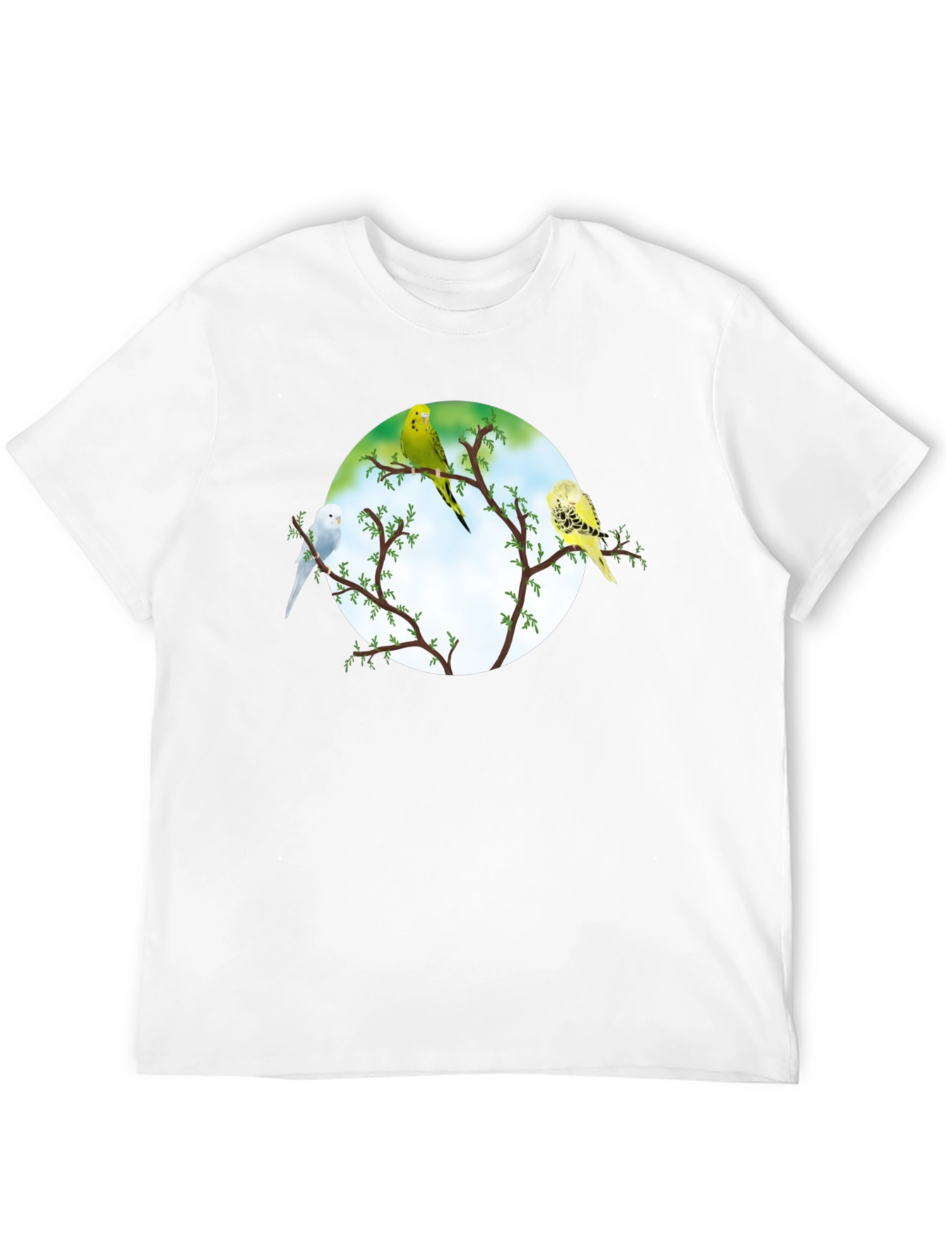 Black Parakeet Tree Black Tee view 12