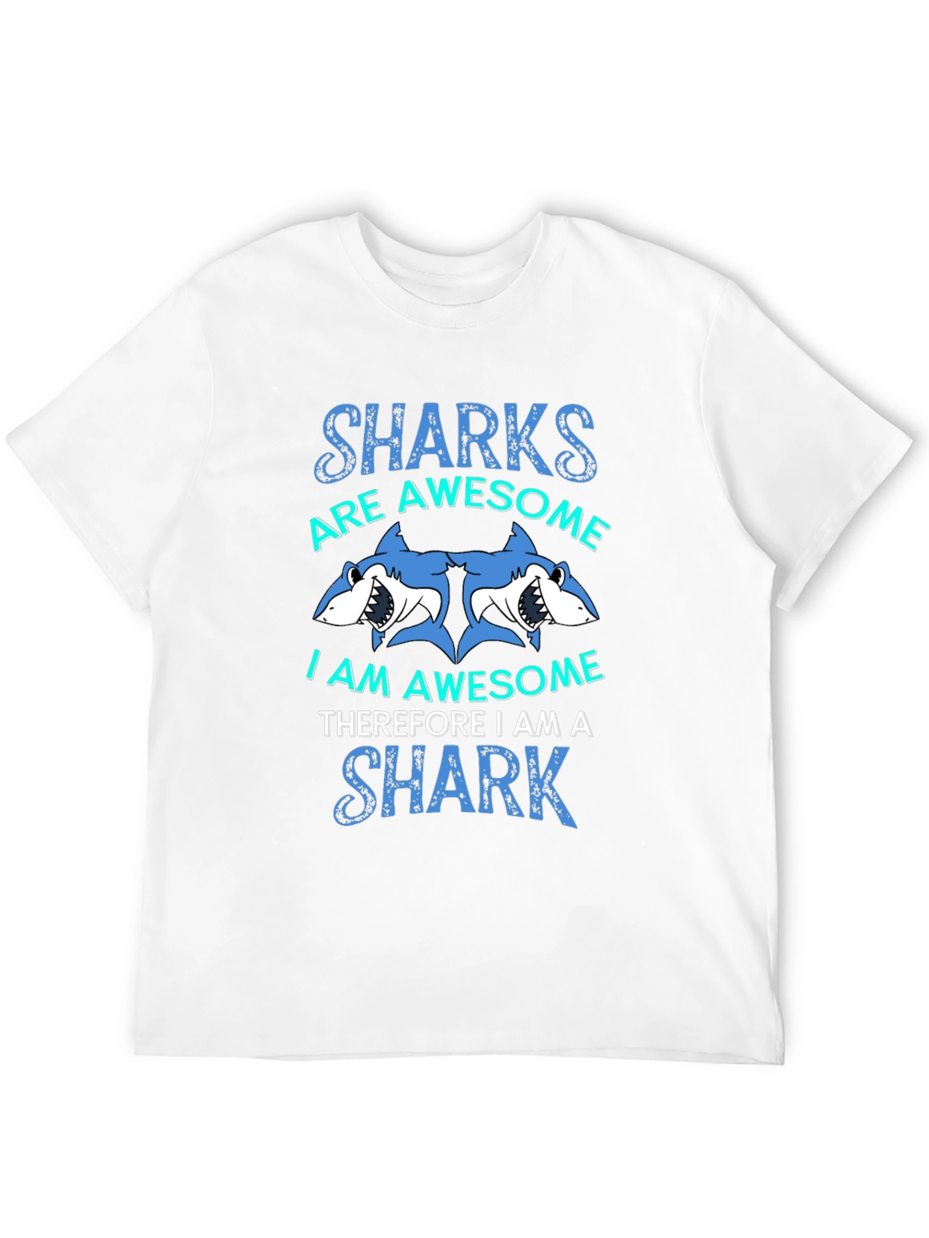 Black Sharks are Awesome Graphic T-Shirt view 12