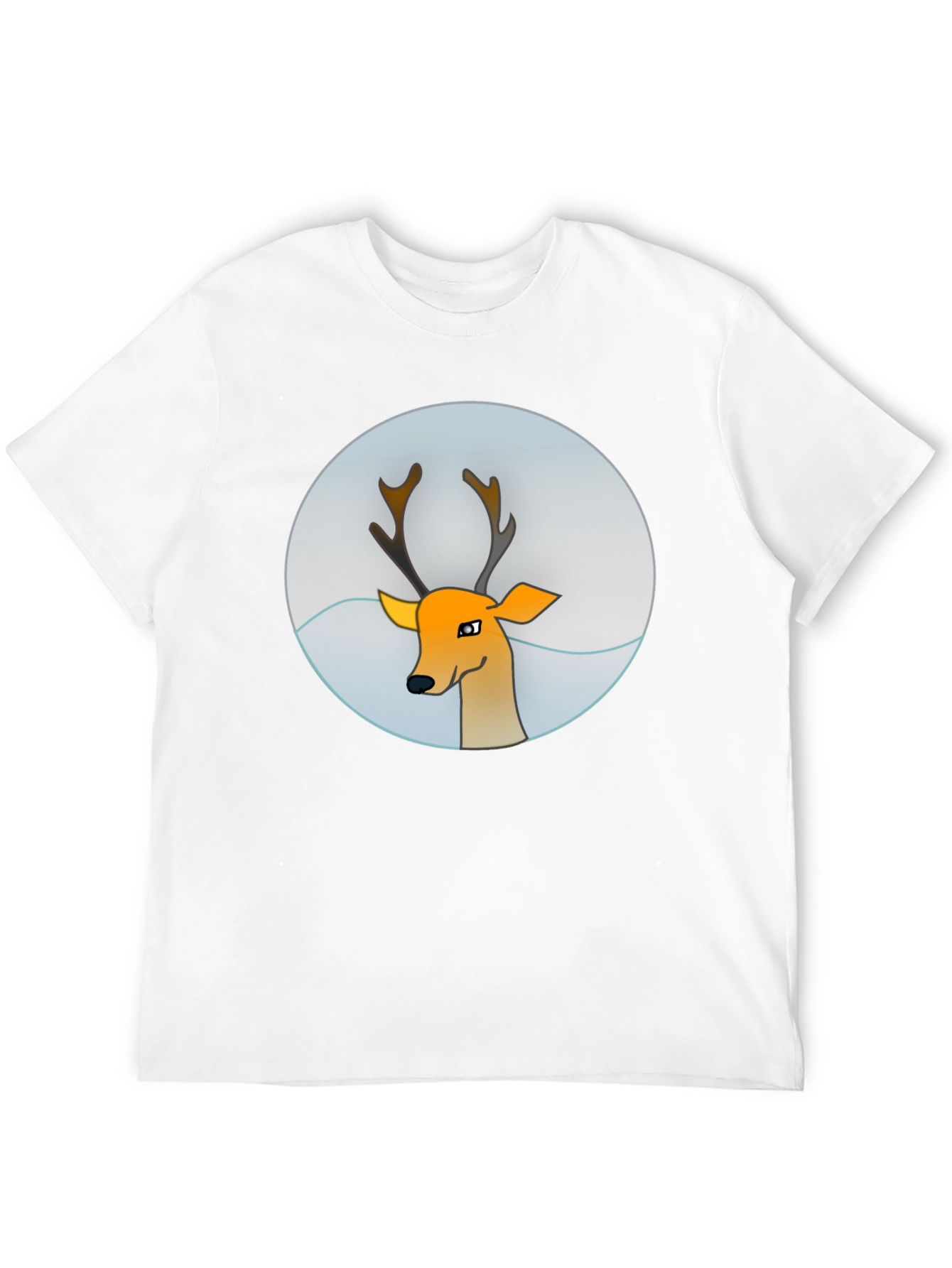 Black Deer Graphic Tee - Men's Black T-Shirt view 12