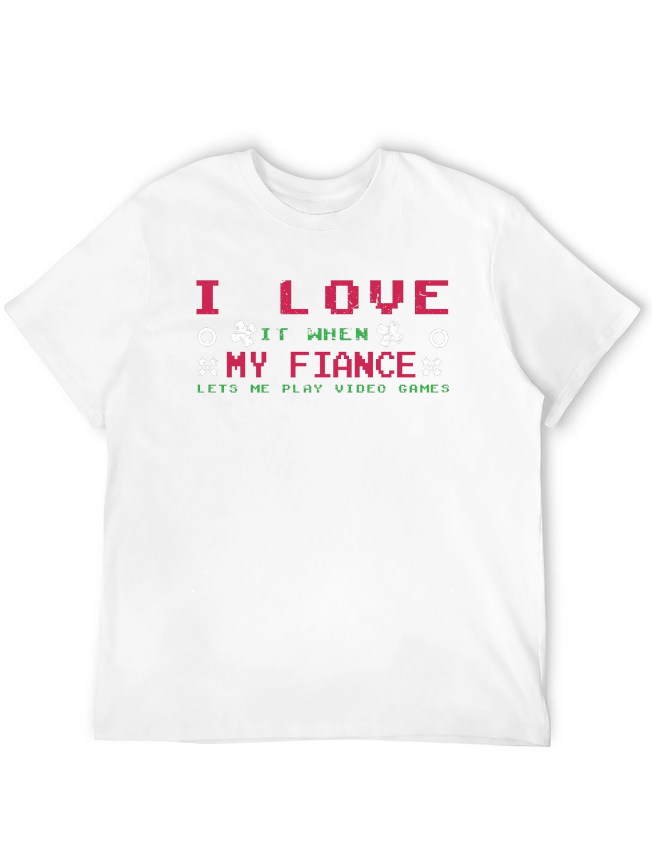 Black Gamer Fiance T-Shirt - I Love My Fiance view 12