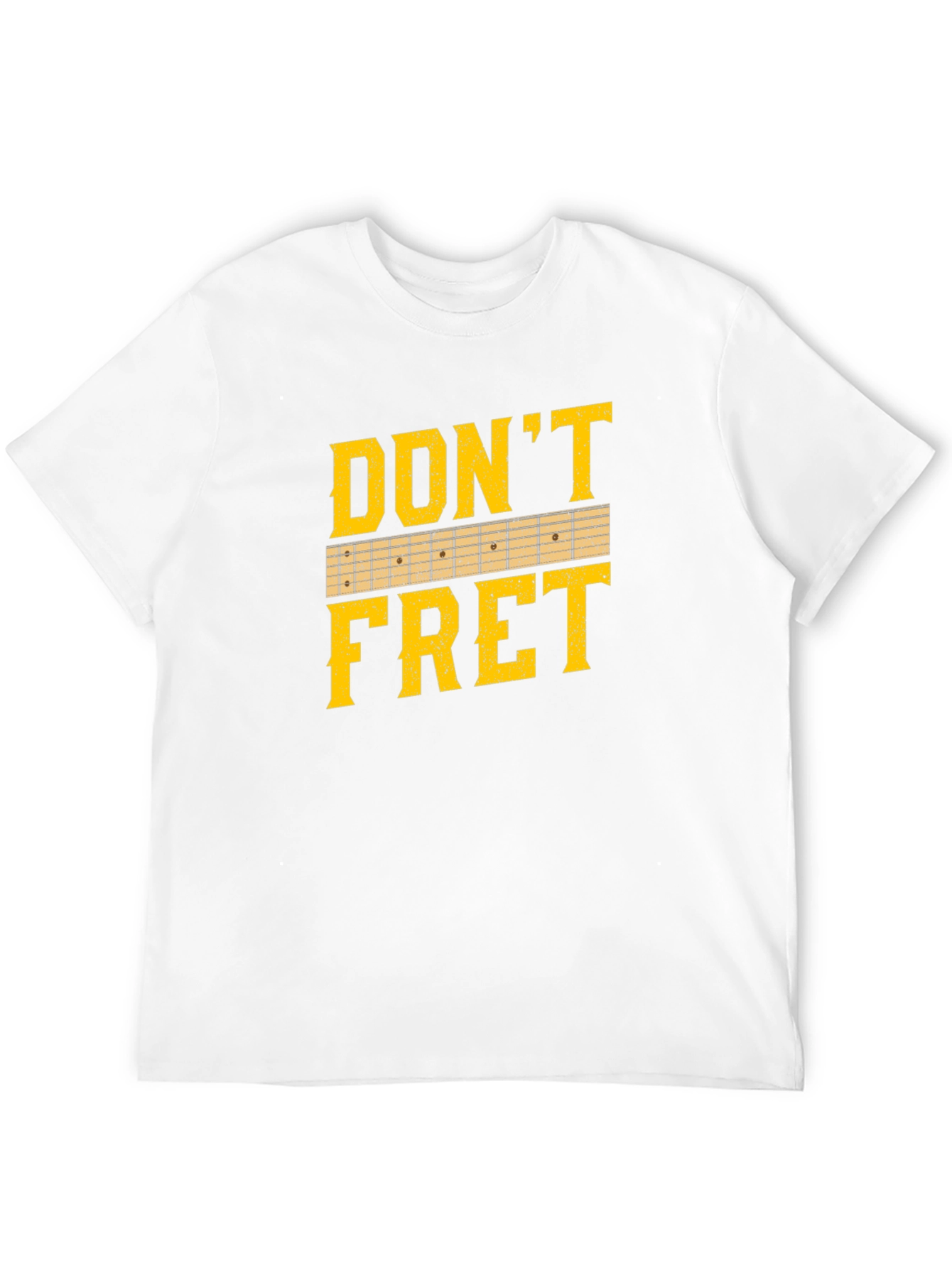 Black Don't Fret Guitar T-Shirt - Musician Tee view 12