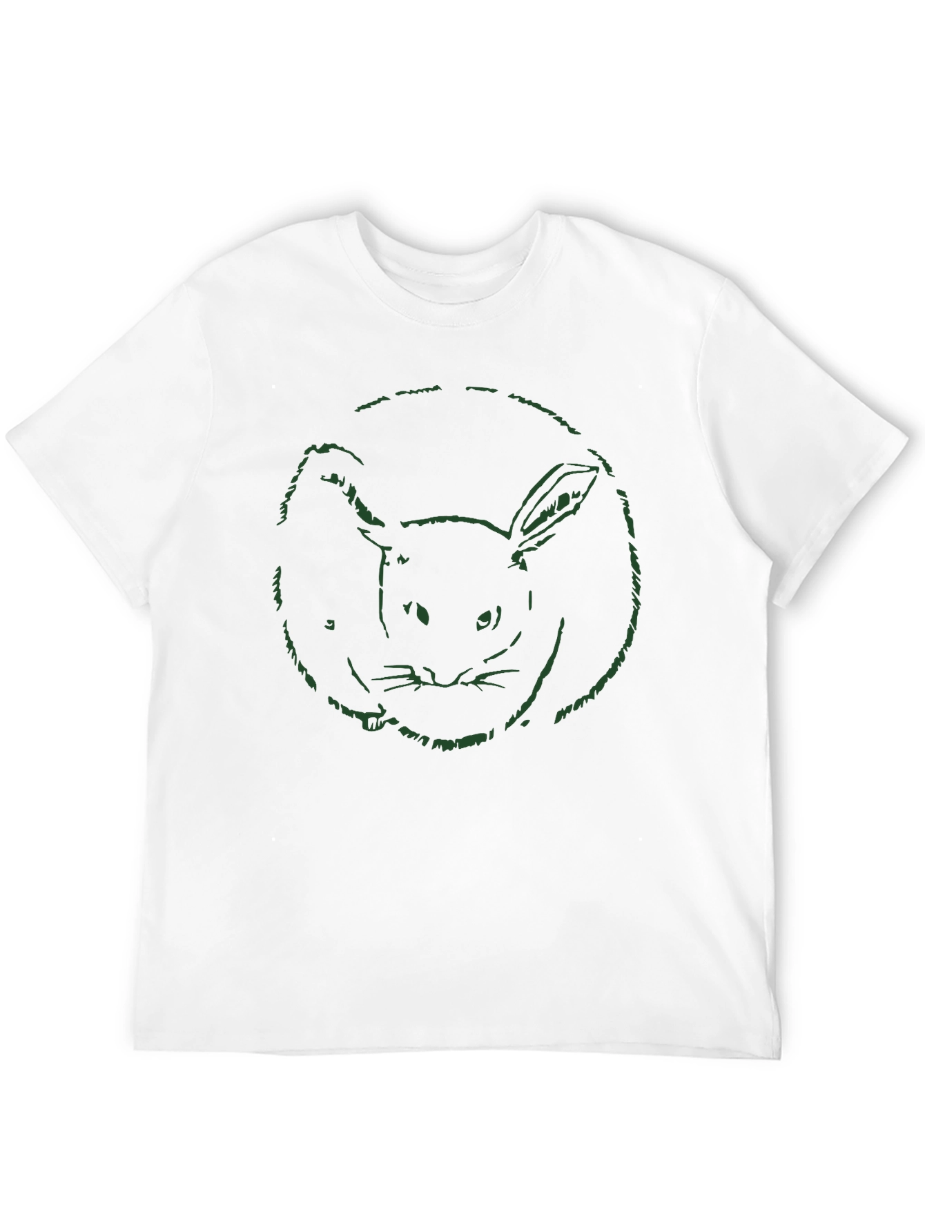 Black Rabbit Graphic Print Black T-Shirt view 12