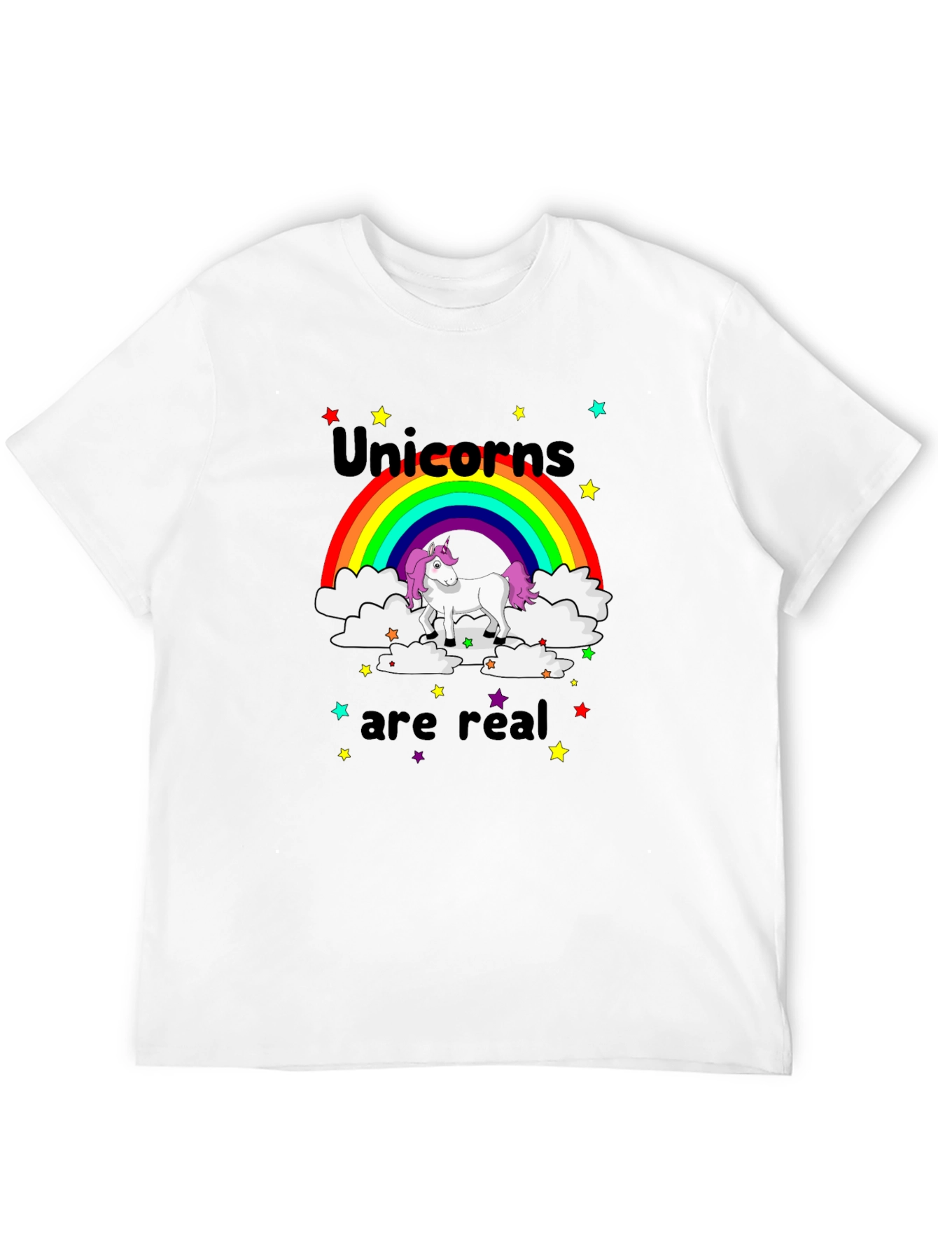 Black Unicorns are Real Graphic T-Shirt view 12