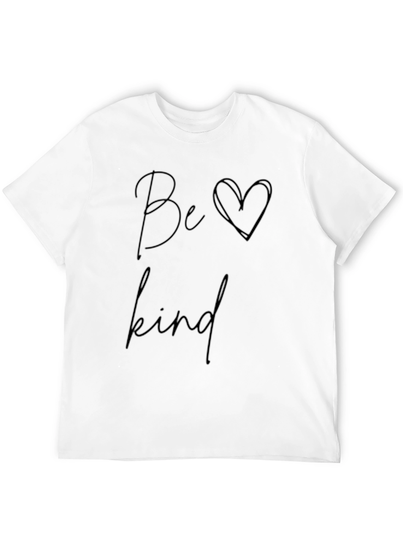 Be Kind Graphic Tee - Soft Black Cotton T-Shirt - 12