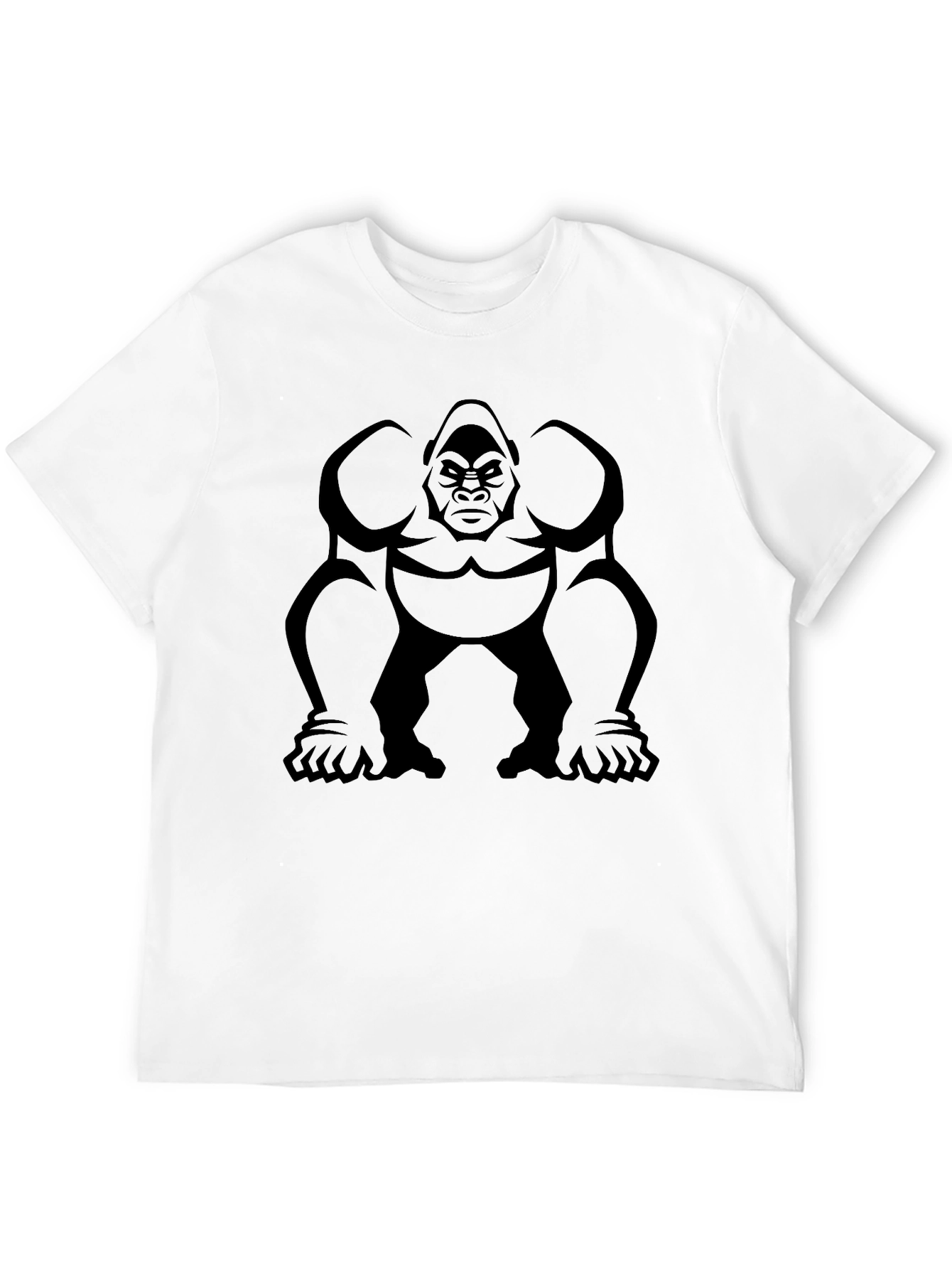 Black Gorilla Graphic Black T-Shirt view 12