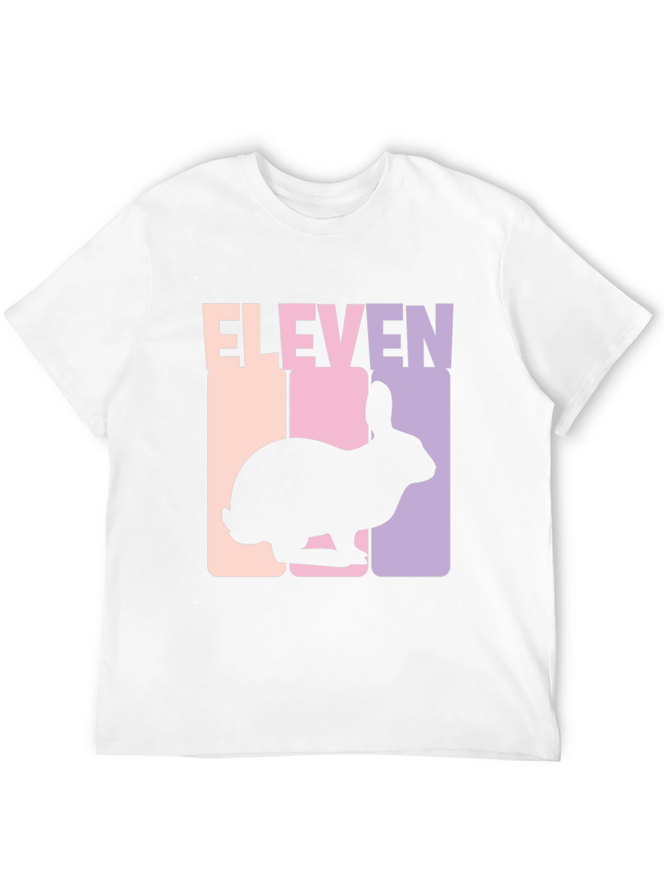 Black Eleven Rabbit Graphic Tee - Black Cotton Blend T-Shirt view 12