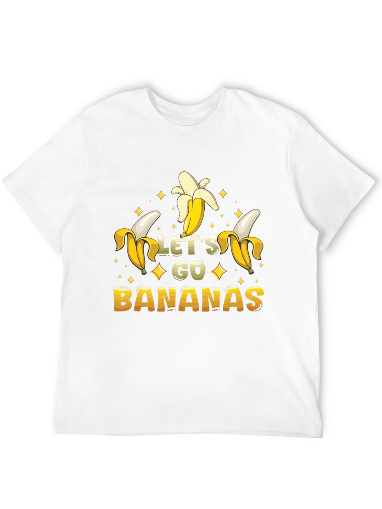 Black Let's Go Bananas Graphic T-Shirt view 12
