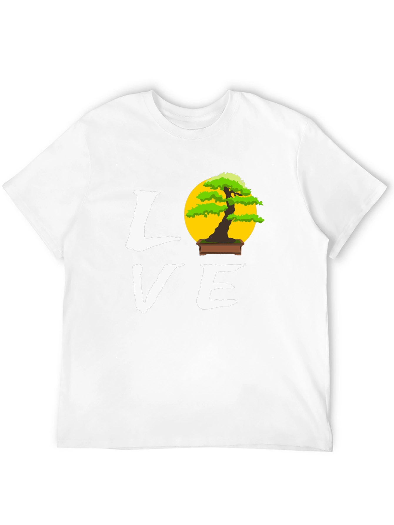 Black Bonsai Tree Love Graphic Tee - Unique Design T-Shirt view 12
