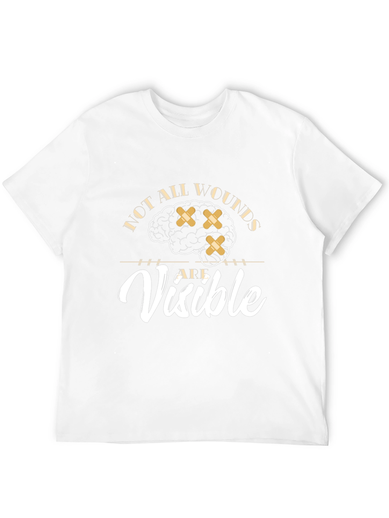 Black Mental Health Awareness Graphic Tee - Not All Wounds Visible view 12