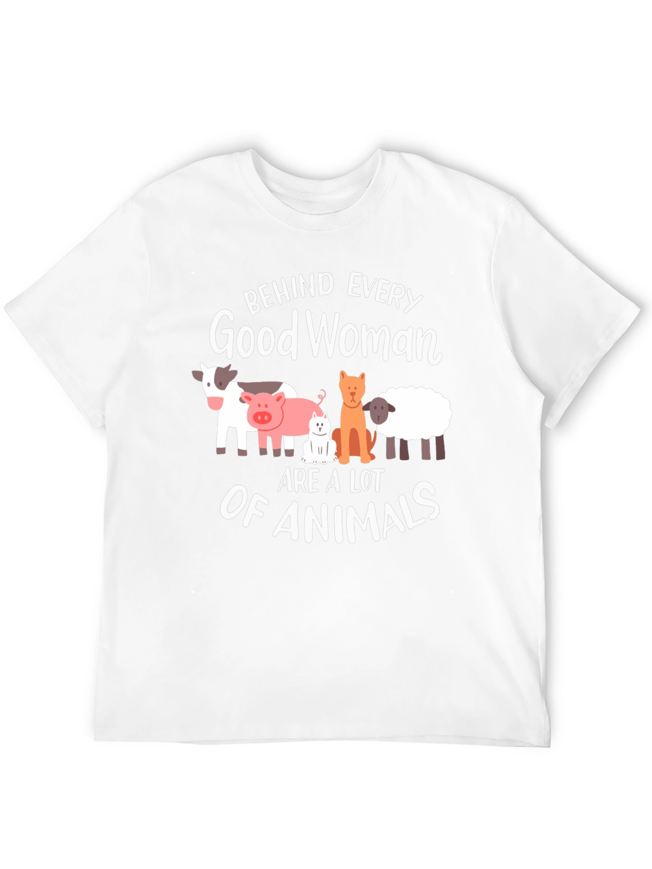 Black Behind Every Good Woman Animals T-Shirt view 12