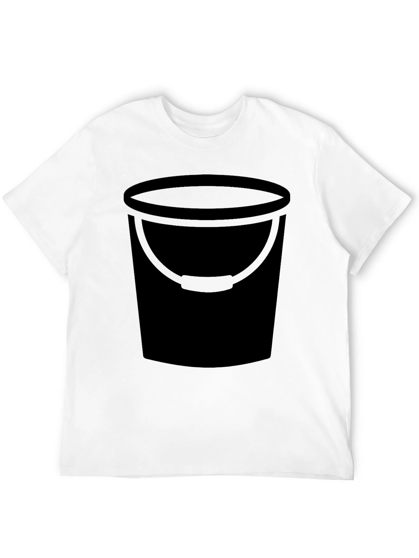 Black Bucket Graphic Tee - Black Cotton Blend T-Shirt view 12