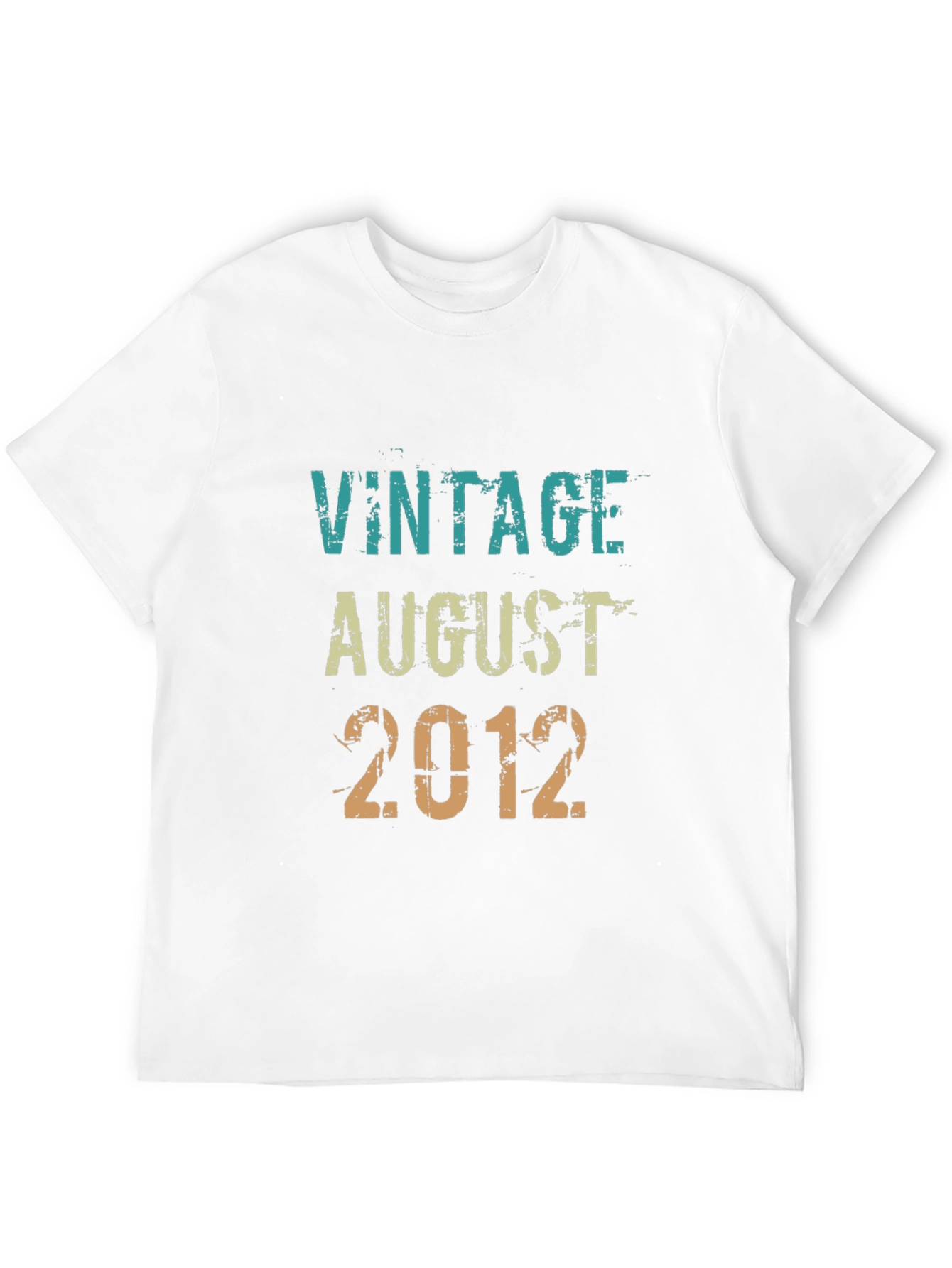 Vintage August 2012 T-Shirt - Birthday Gift - 12