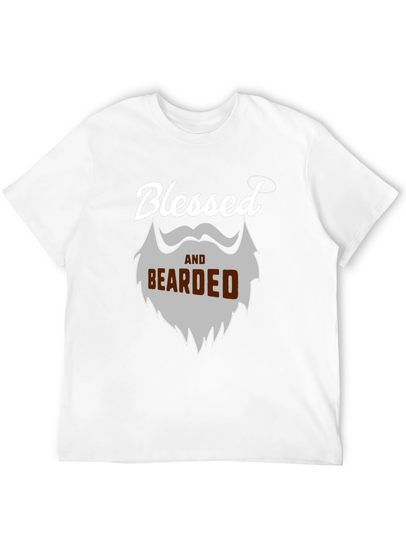 Black Blessed and Bearded Graphic T-Shirt view 12