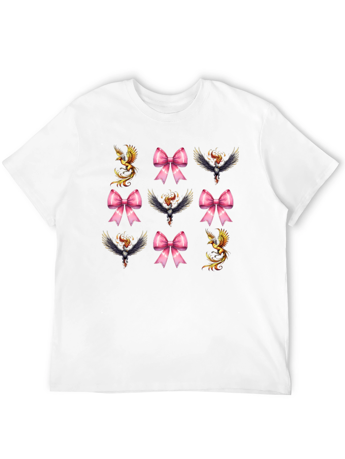 Black Phoenix & Bow Graphic T-Shirt view 12